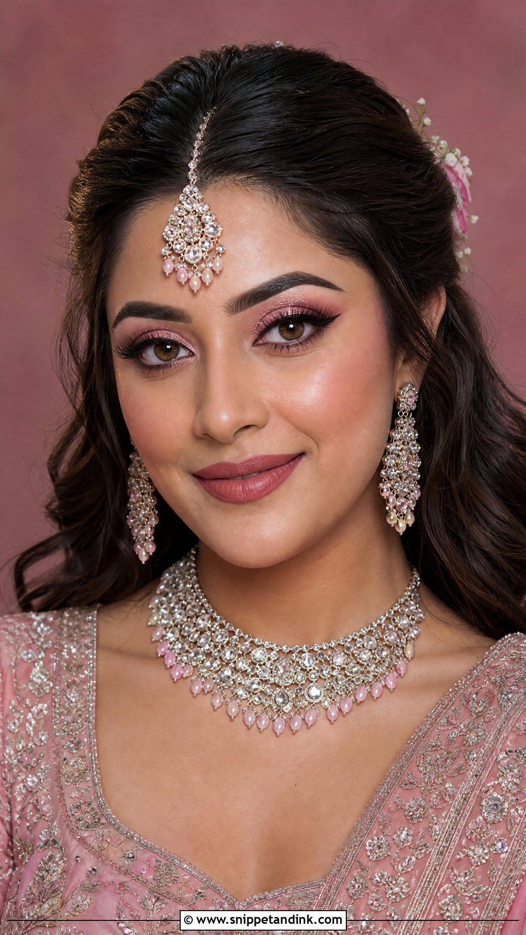 Pink Punjabi Bridal Makeup - Snippet and Ink - 20 Punjabi Bridal Makeup Ideas