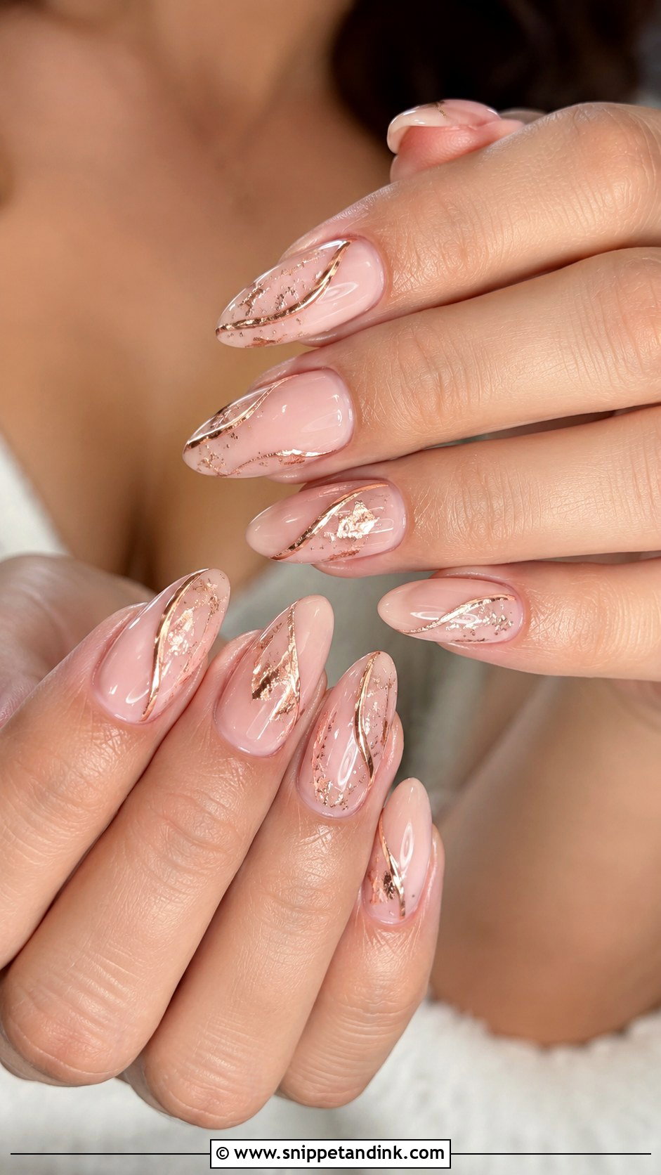 Pink Rose Gold Wedding Nails - Snippet and Ink - 20 Pink Wedding Nails for Bride