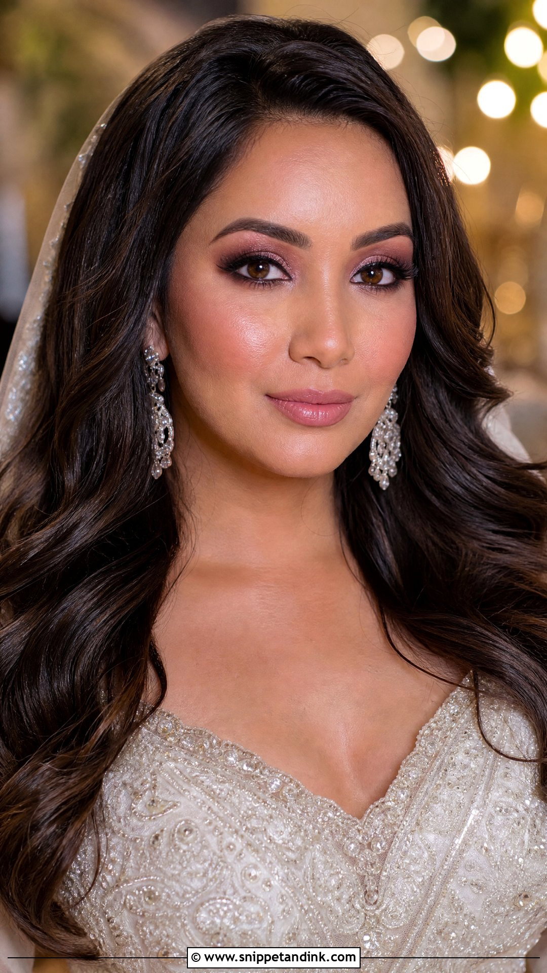 Pink Smokey Eye Bridal Makeup - Snippet and Ink - 25 Pink Wedding Makeup Brides