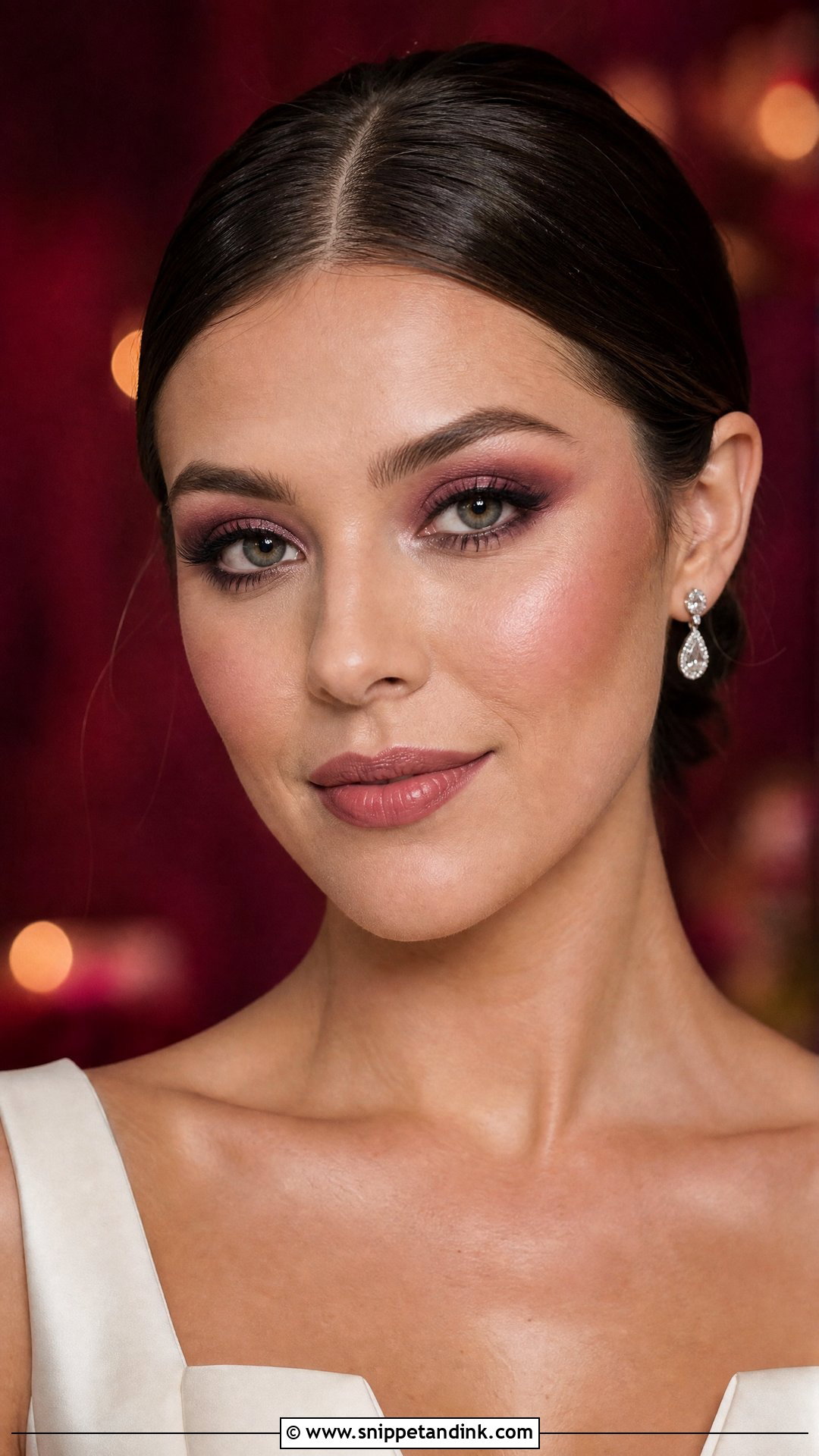 Pink Smokey Eye Bridal Makeup - Snippet and Ink - 25 Pink Bridal Makeup Ideas
