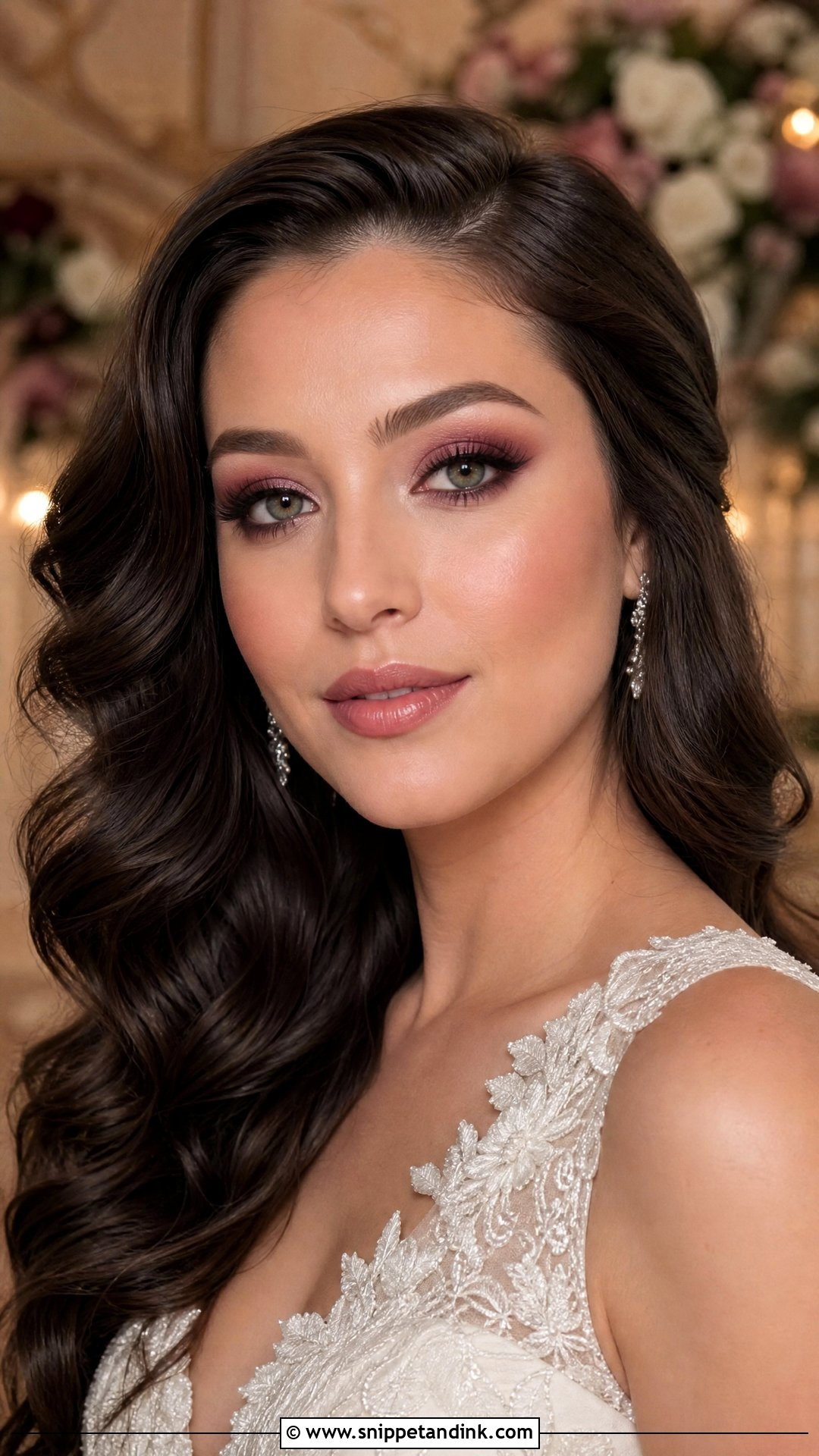 Pink Smokey Eye Wedding Makeup - Snippet and Ink - 20 Pink Wedding Makeup Looks
