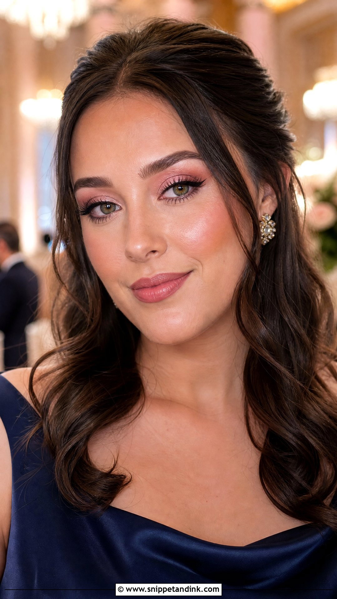 Pink Soft Glam Wedding Guest Makeup - Snippet and Ink - 20 Pink Wedding Guest Makeup Ideas