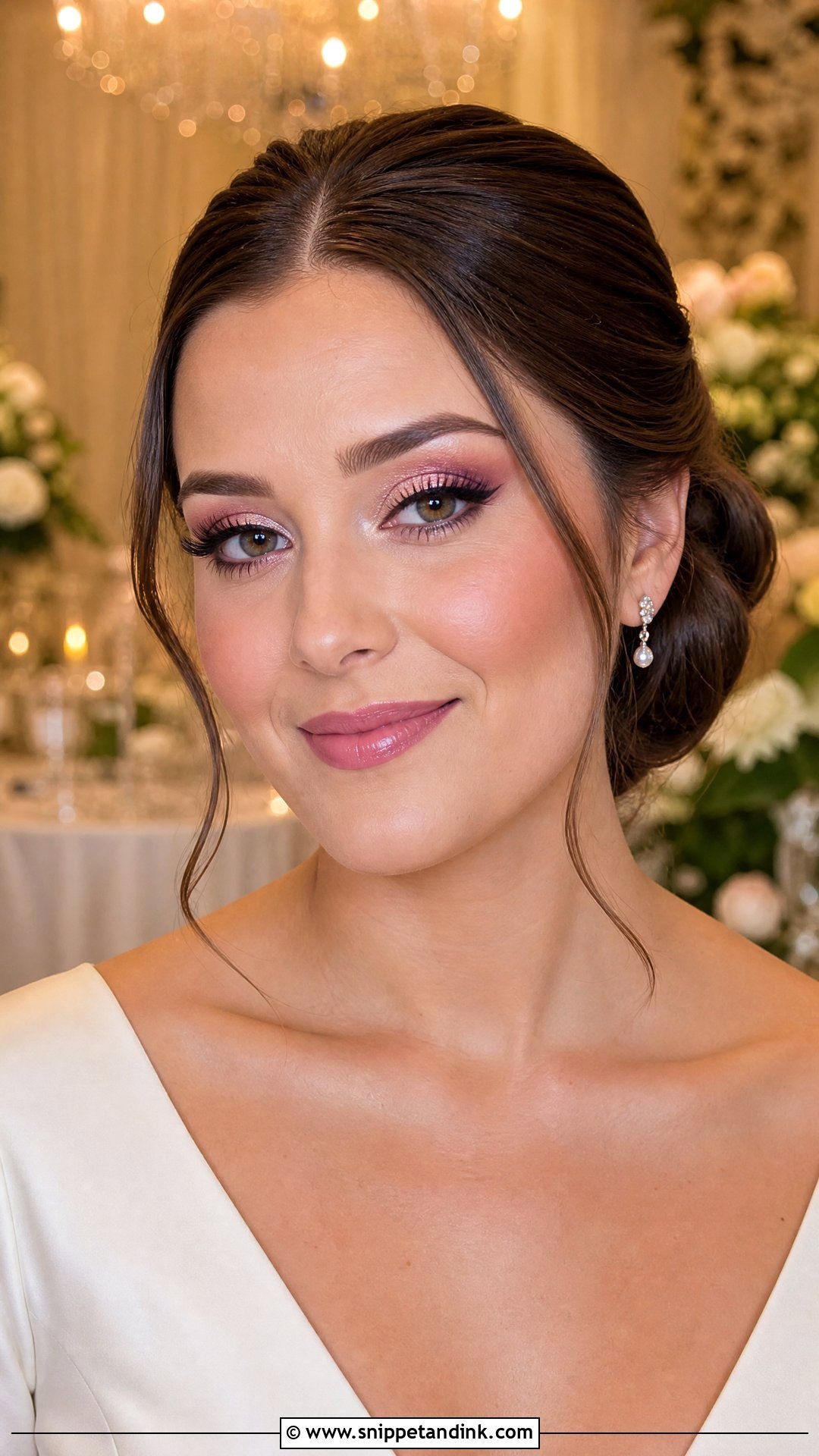 Pink Soft Glam Wedding Makeup - Snippet and Ink - 20 Pink Wedding Makeup Looks