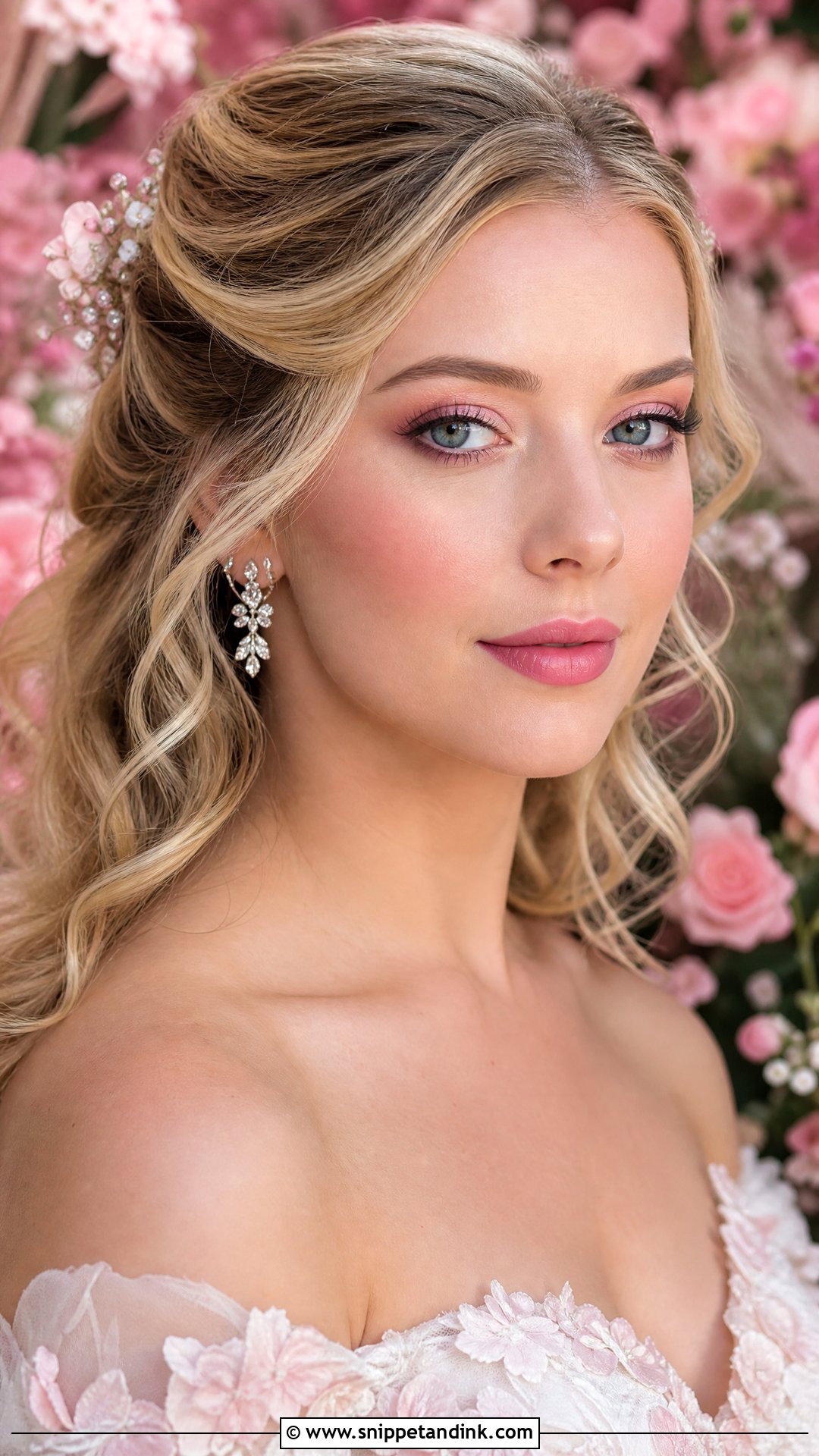 Pink Spring Bridal Makeup - Snippet and Ink - 20 Spring Bridal Makeup Ideas