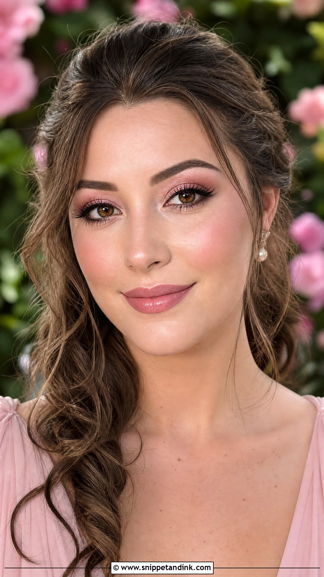 Pink Spring Wedding Makeup For Brown Eyes - Snippet and Ink - 20 Spring Wedding Makeup for Brown Eyes