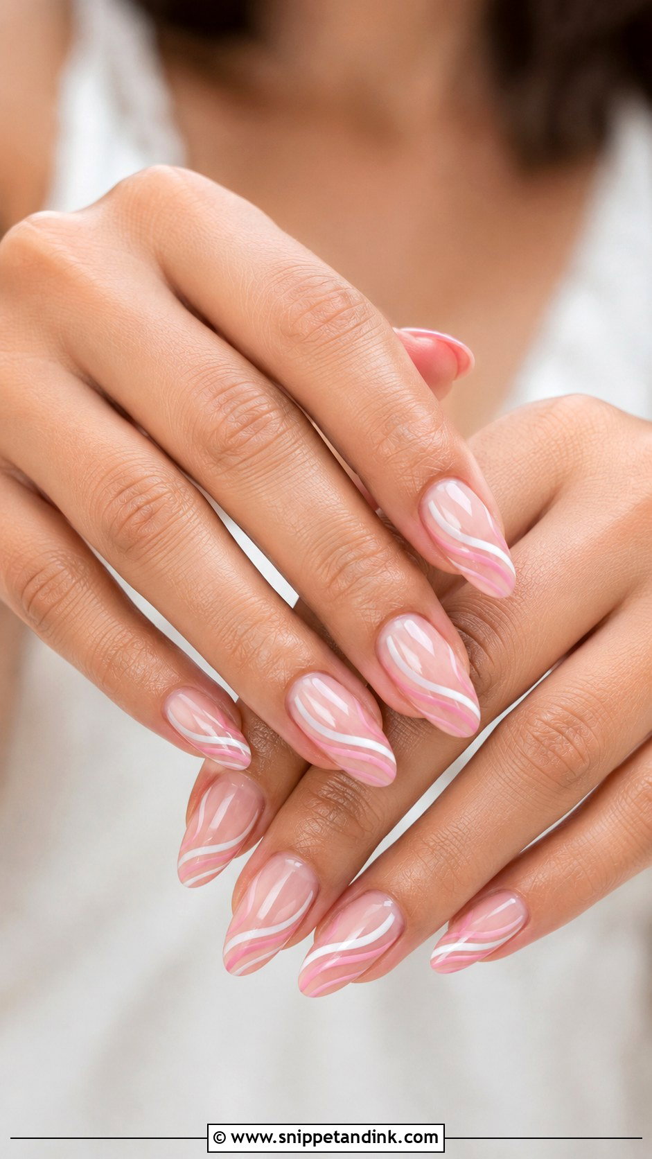 Pink Swirl Bridesmaid Wedding Nails - Snippet and Ink - 20 Pink Bridesmaid Wedding Nails