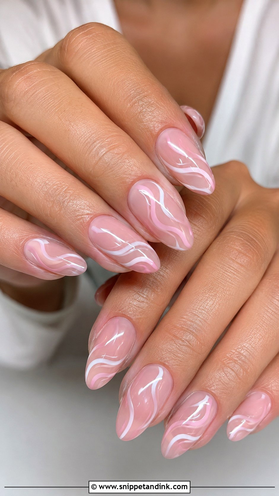 Pink Swirl Wedding Guest Nails - Snippet and Ink - 20 Pink Wedding Guest Nails