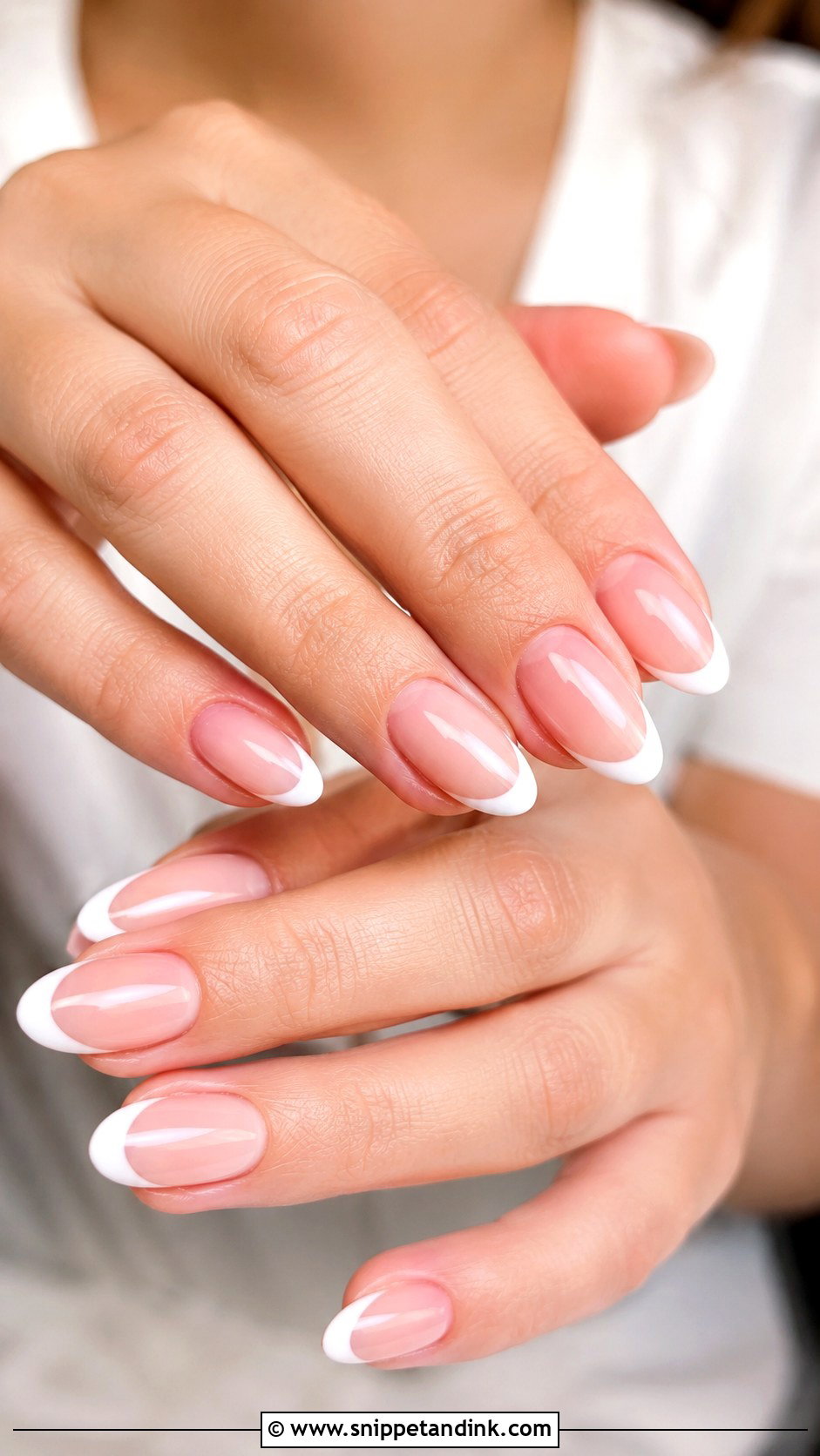 Pink Wedding French Tip Nails - Snippet and Ink - 20 Elegant Pink Wedding Nail Art Ideas