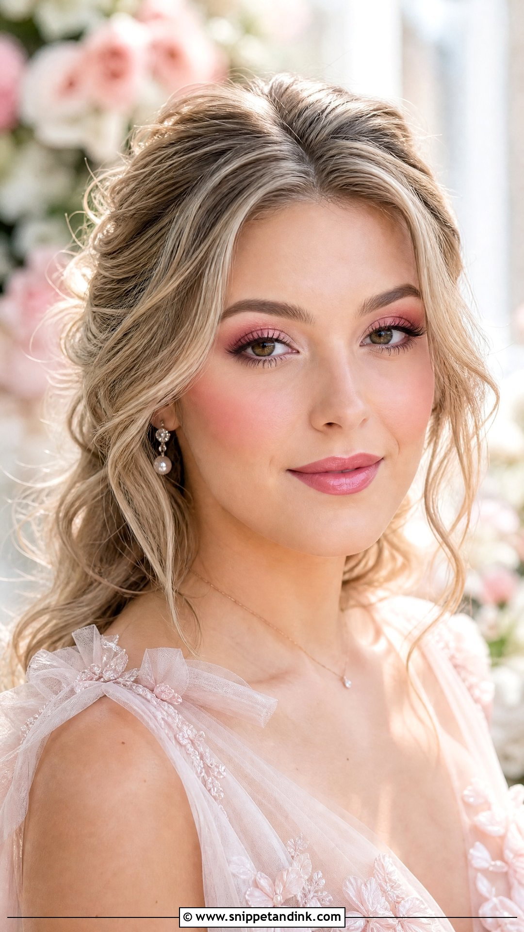 Pink Wedding Makeup - Snippet and Ink - 20 Wedding Makeup Aesthetic Ideas