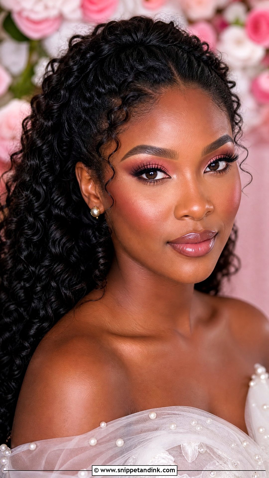 Pink Wedding Makeup For Black Brides - Snippet and Ink - 20 Wedding Make Up Black Women
