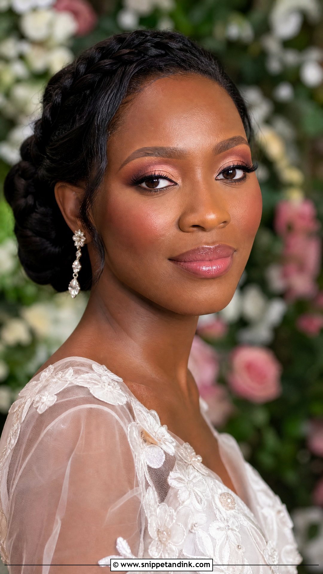 Pink Wedding Makeup For Black Women - Snippet and Ink - 20 Black Woman Wedding Makeup Ideas