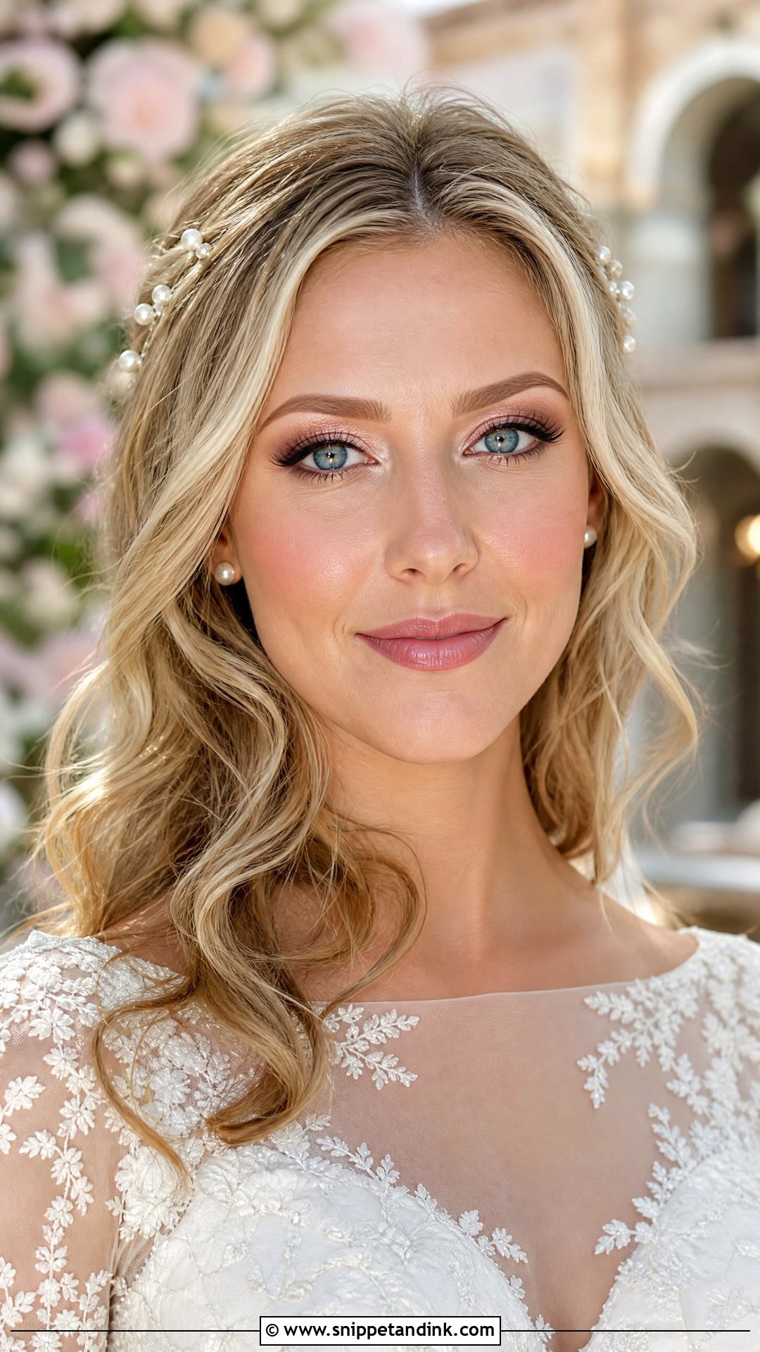 Pink Wedding Makeup For Blue Eyes - Snippet and Ink - 20 Pink Glowy Wedding Makeup Ideas
