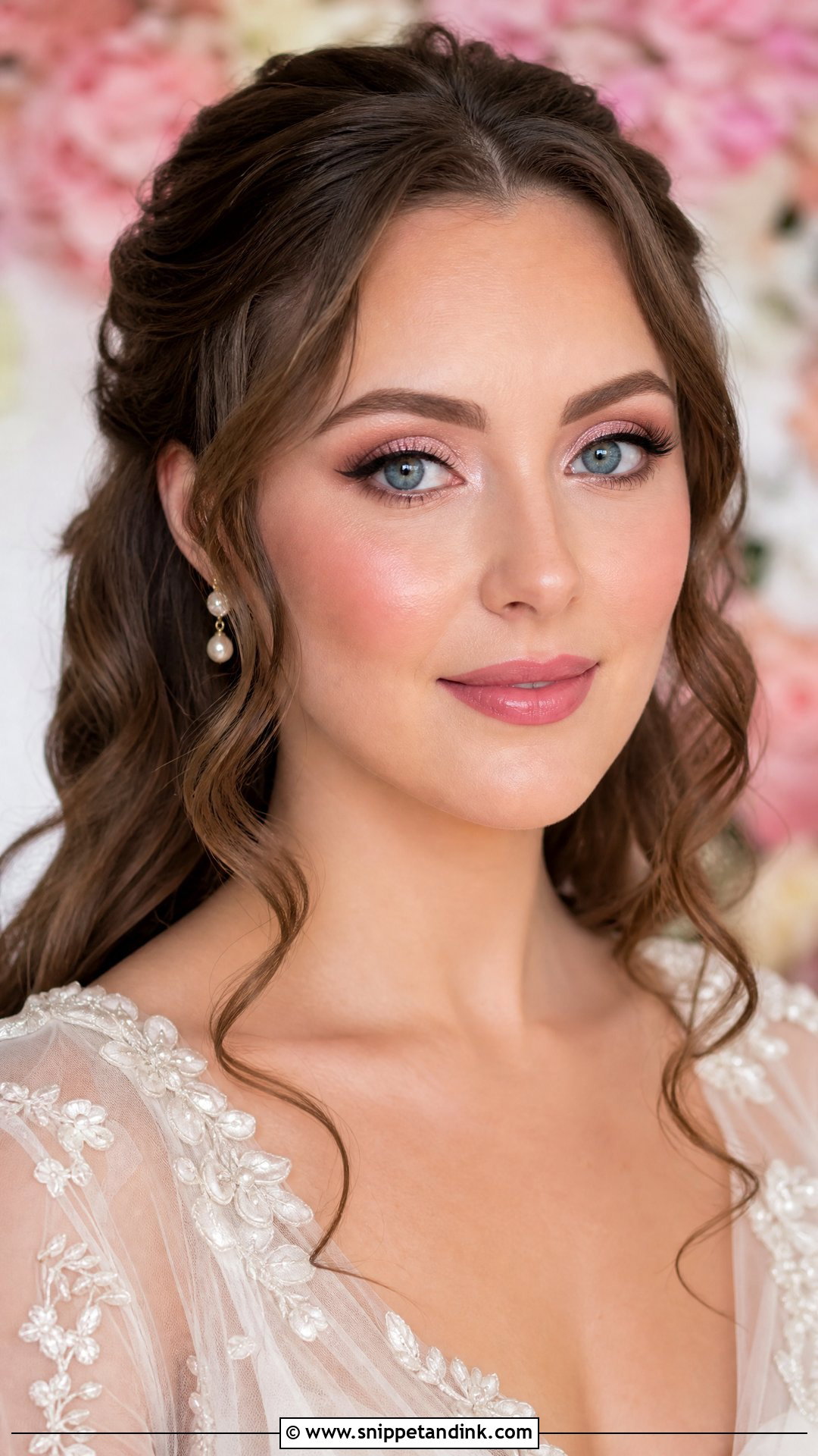 Pink Wedding Makeup For Blue Eyes - Snippet and Ink - 35 Wedding Makeup for Blue Eyes