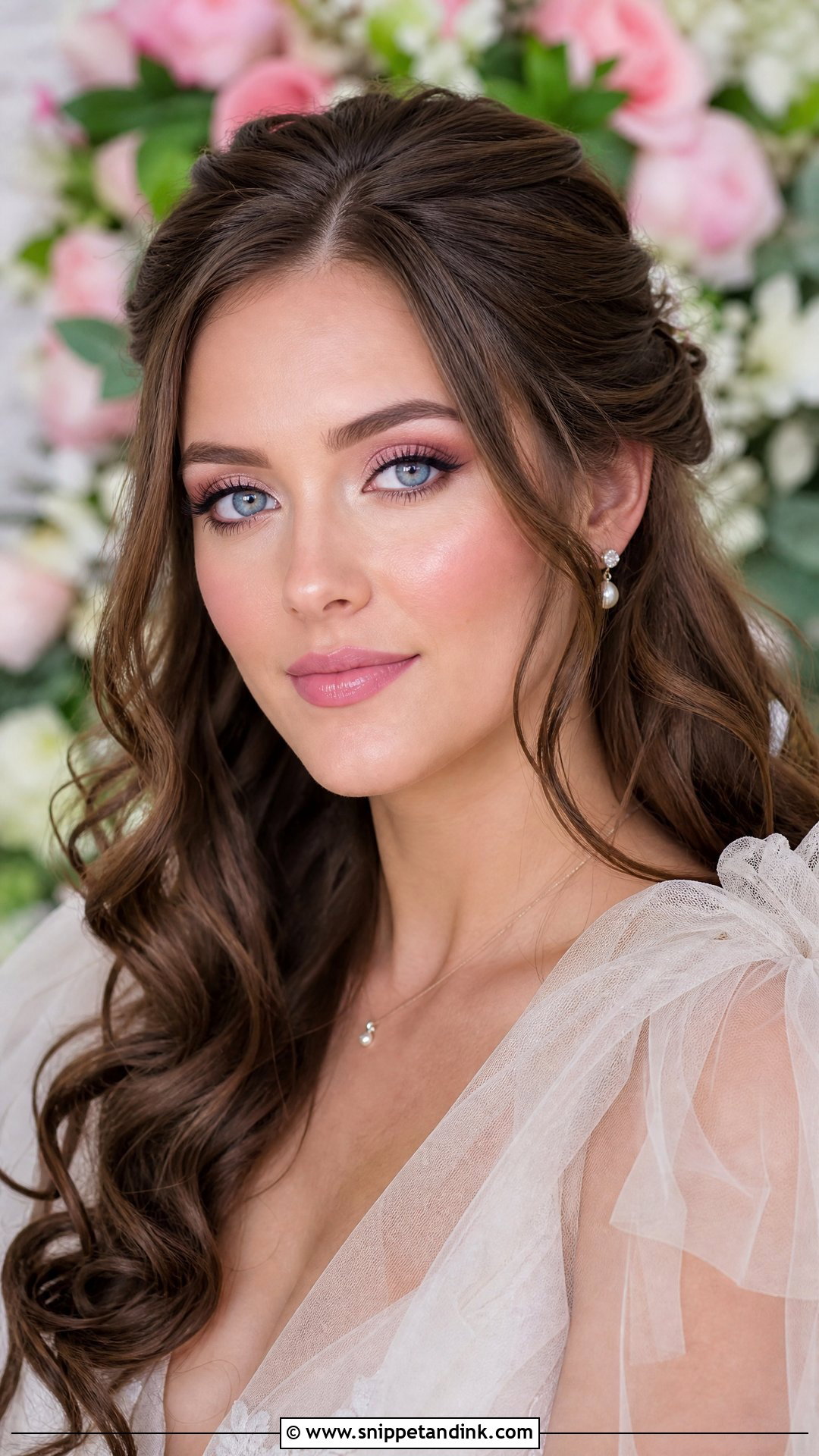 Pink Wedding Makeup For Blue Eyes And Brown Hair - Snippet and Ink - 20 Wedding Makeup for Blue Eyes and Brown Hair