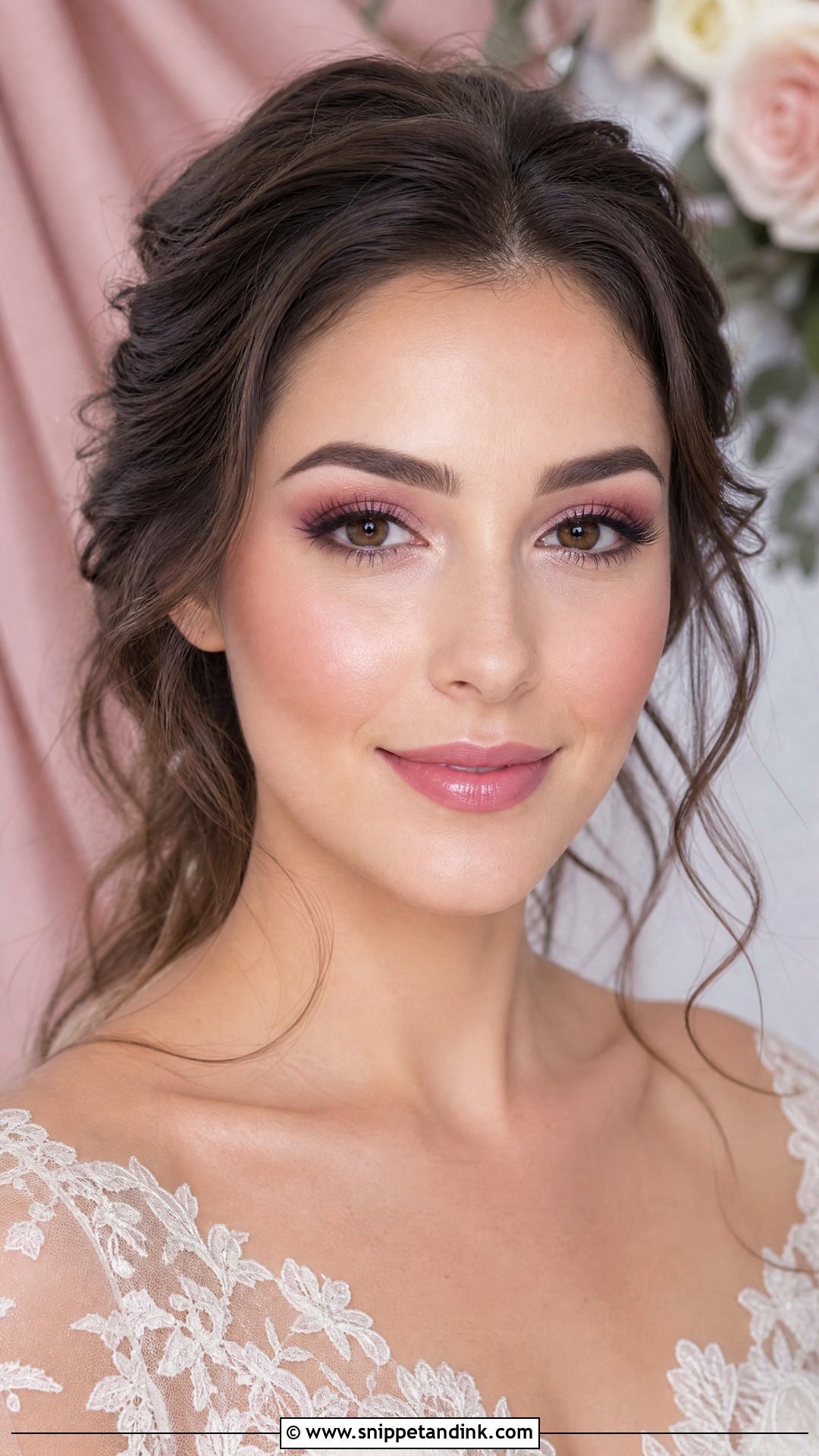 Pink Wedding Makeup For Brown Eyes - Snippet and Ink - 20 Brown Eye Wedding Makeup Ideas