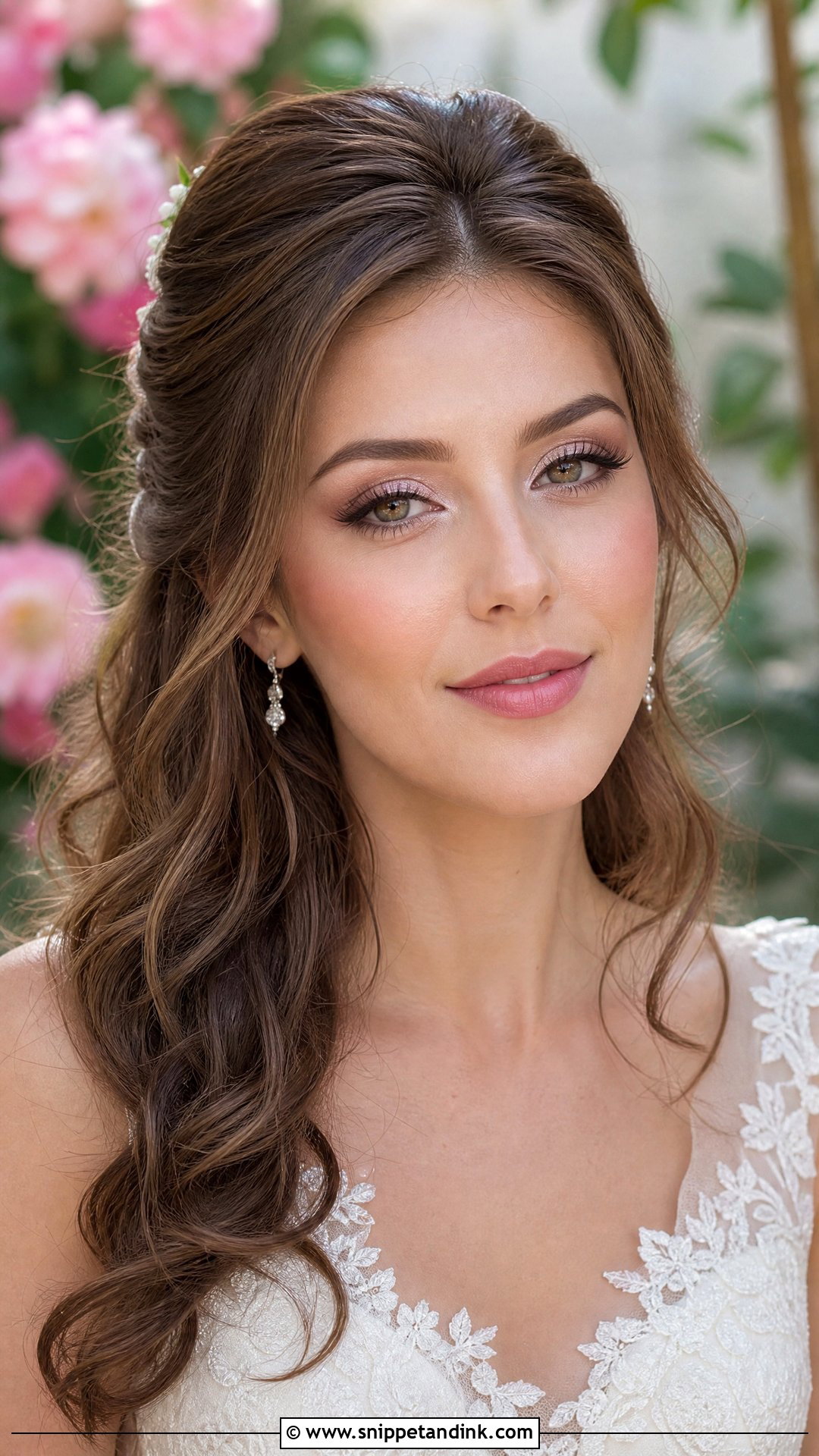 Pink Wedding Makeup For Brown Hair - Snippet and Ink - 20 Wedding Makeup Brown Hair Ideas