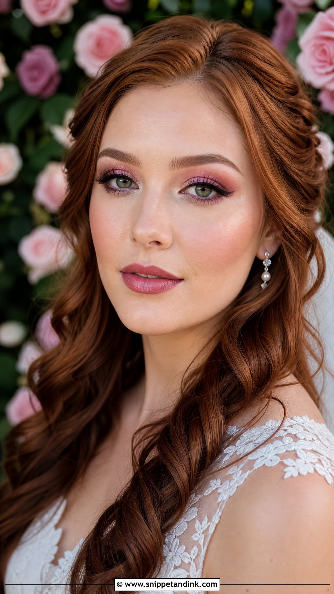 Pink Wedding Makeup For Green Eyes - Snippet and Ink - 20 Pink Wedding Makeup Looks