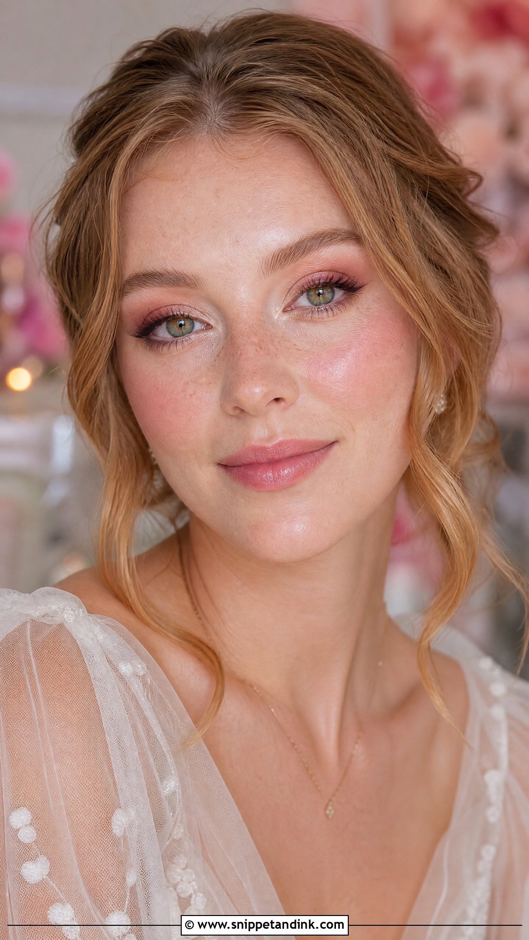 Pink Wedding Makeup With Freckles - Snippet and Ink - 20 Wedding Makeup Freckles