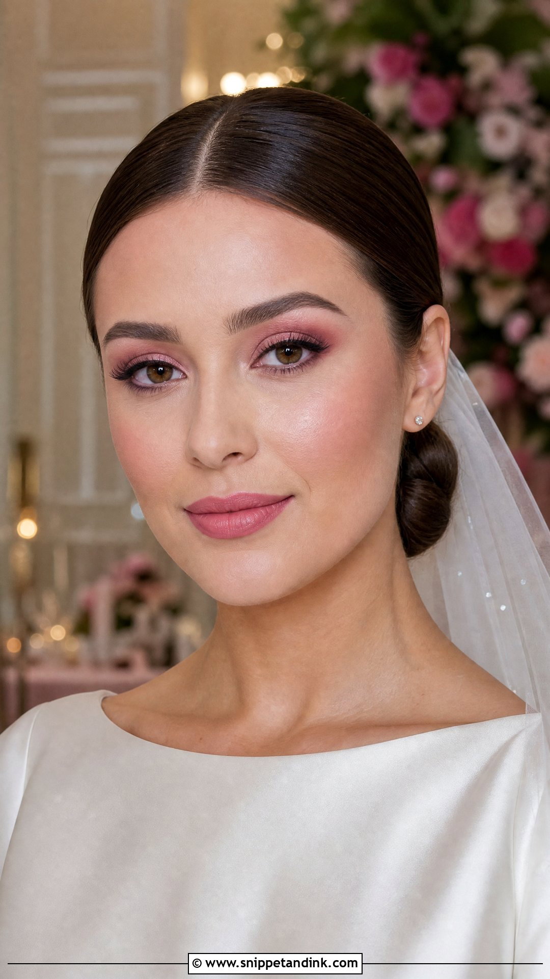 Pink Wedding Makeup With Matte Skin - Snippet and Ink - 20 Pink Glowy Wedding Makeup Ideas