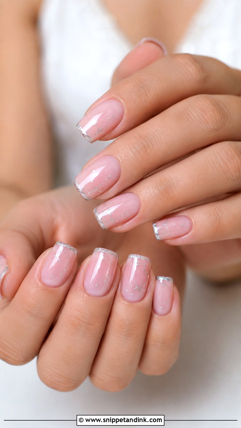 Pink Wedding Nails With Silver - Snippet and Ink - 30 Pink Wedding Nails