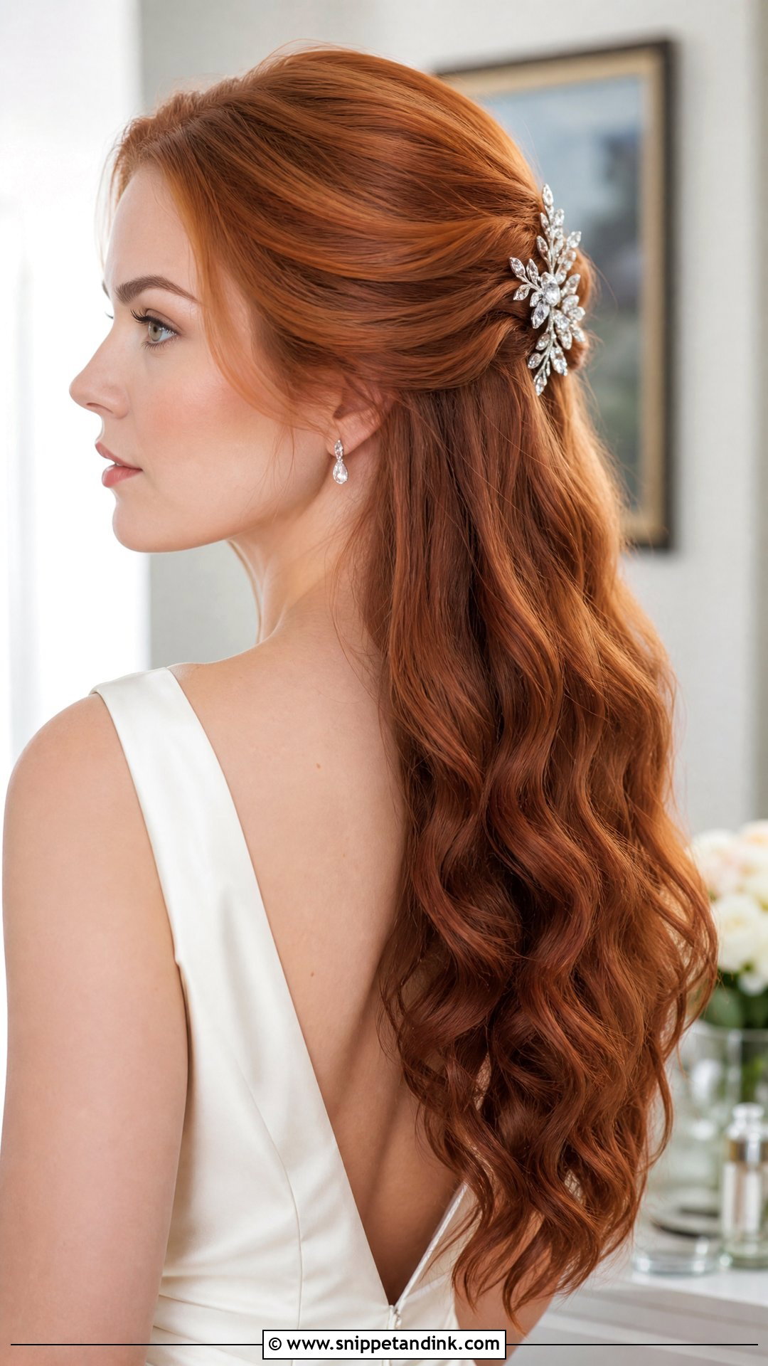 Pinned Back Waves Wedding Hairstyle - Snippet and Ink - 20 New Hairstyle for Wedding Ideas