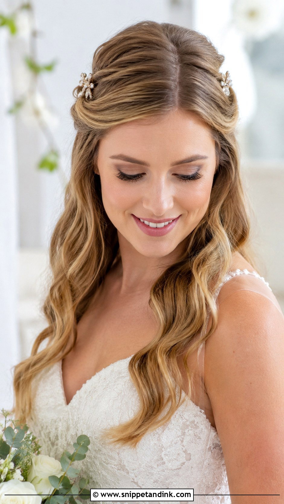 Pinned Back Waves for Brides - Snippet and Ink - 20 Hair for Weddings