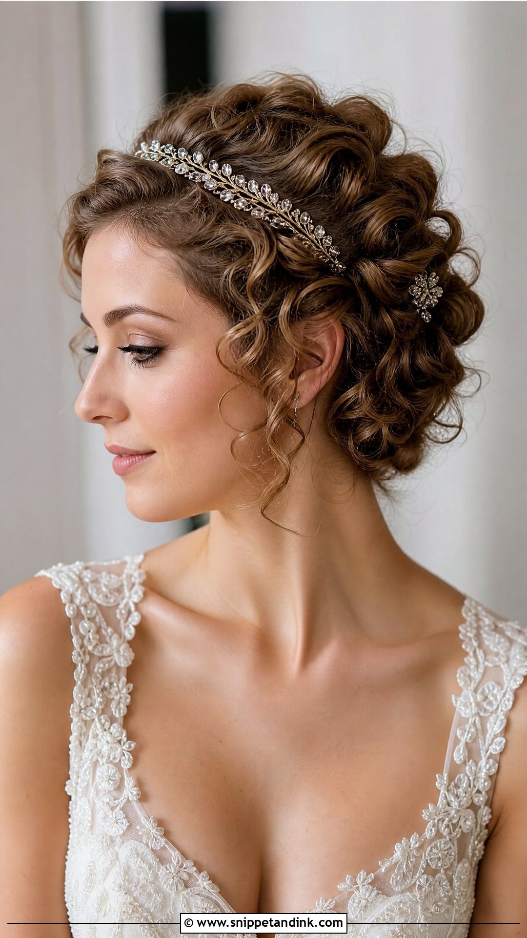 Pinned Curls For Short Hair - Snippet and Ink - 20 New Bridal Hairstyle Ideas
