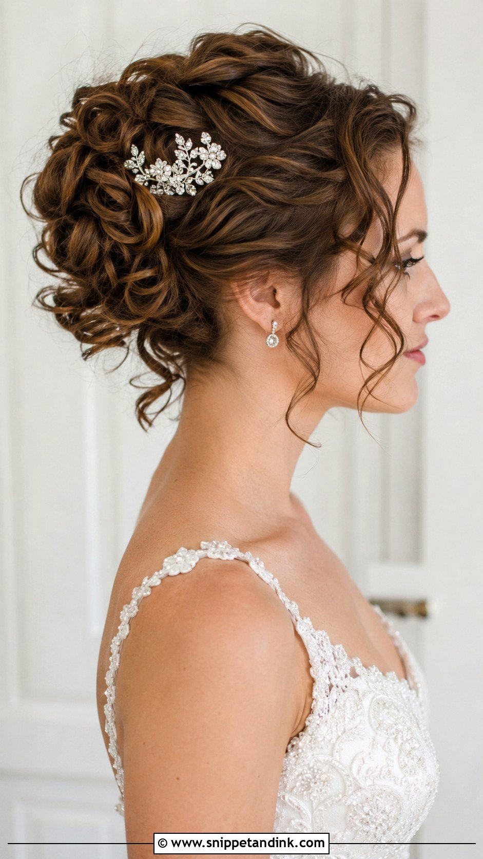 Pinned Curls Updo - Snippet and Ink - 25 Fine Hair Wedding Updo Ideas