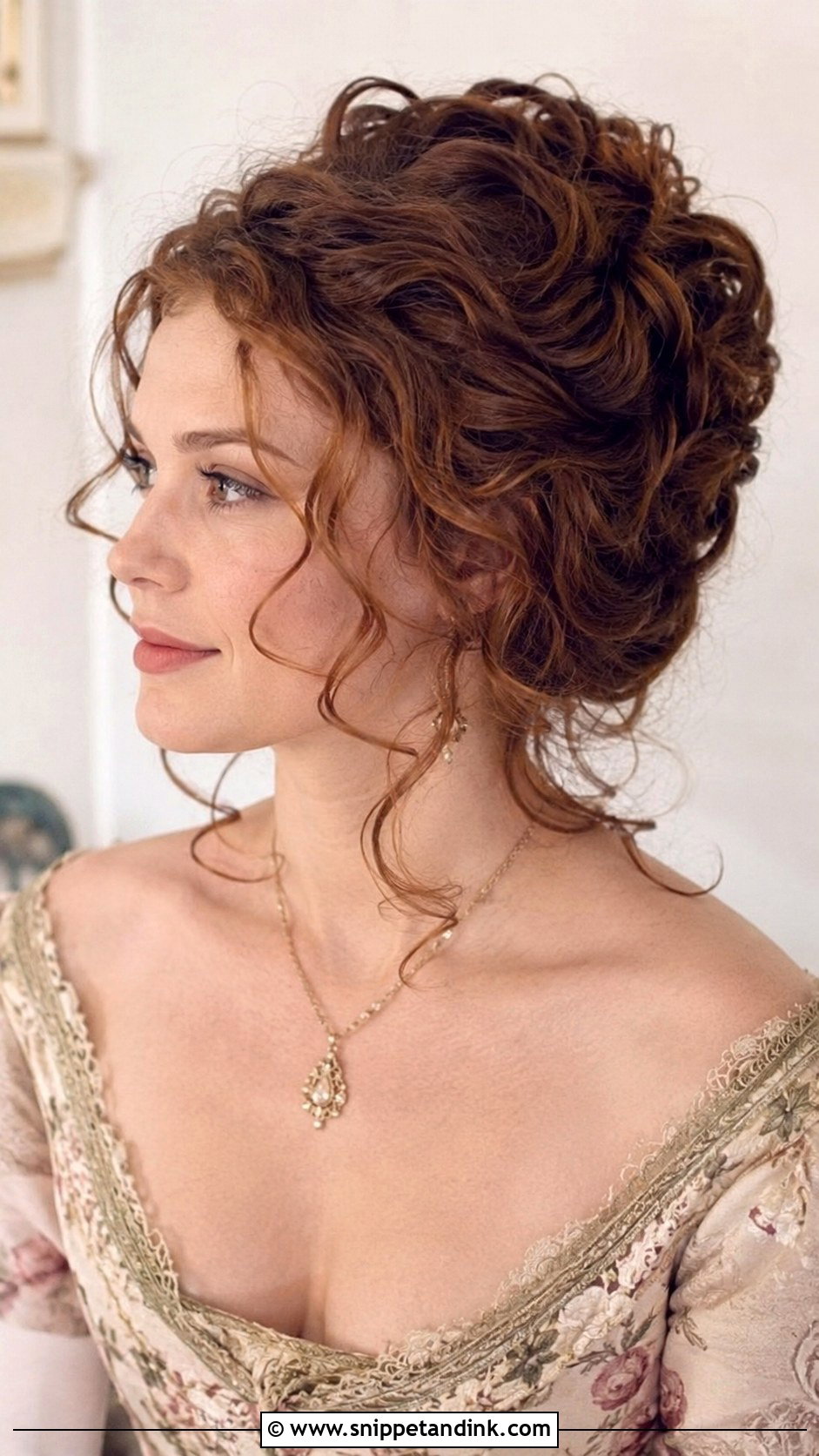 Pinned Curls Updo - Snippet and Ink - 25 Wedding Guest Updos for Medium Hair