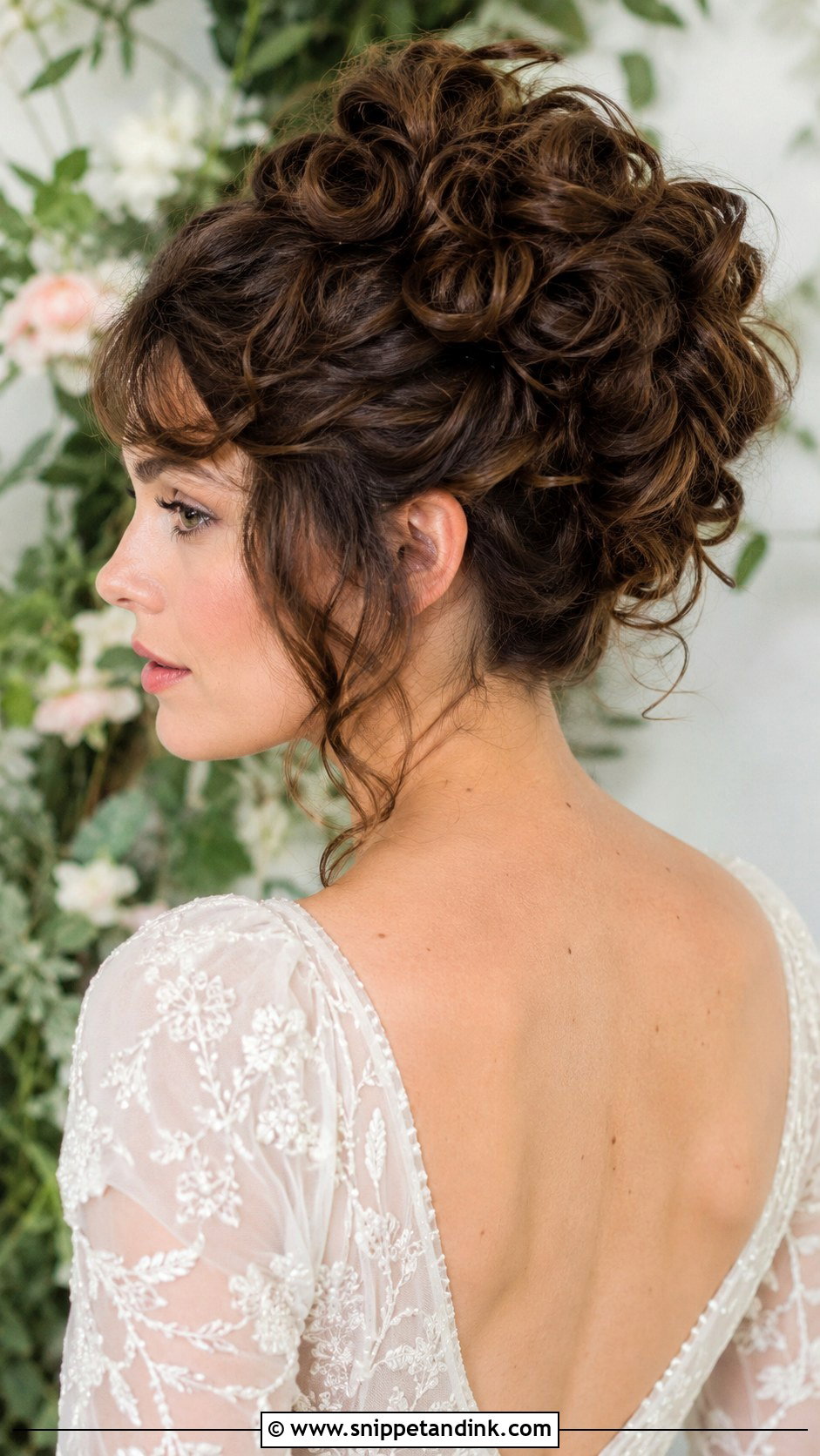 Pinned Curls Updo - Snippet and Ink - 20 Wedding Hair Up Bride Ideas