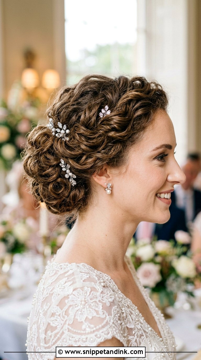 Pinned Curls Updo - Snippet and Ink - 20 Bridal Wedding Hair Updo Ideas