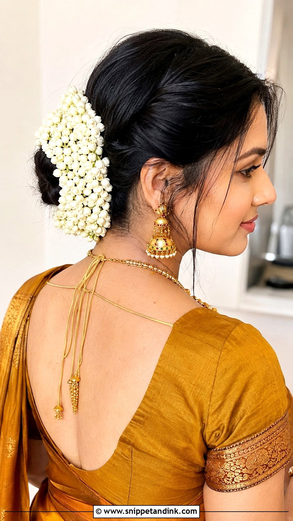 Pinned Up Look For Short Hair - Snippet and Ink - 25 Telugu Bride Hairstyles