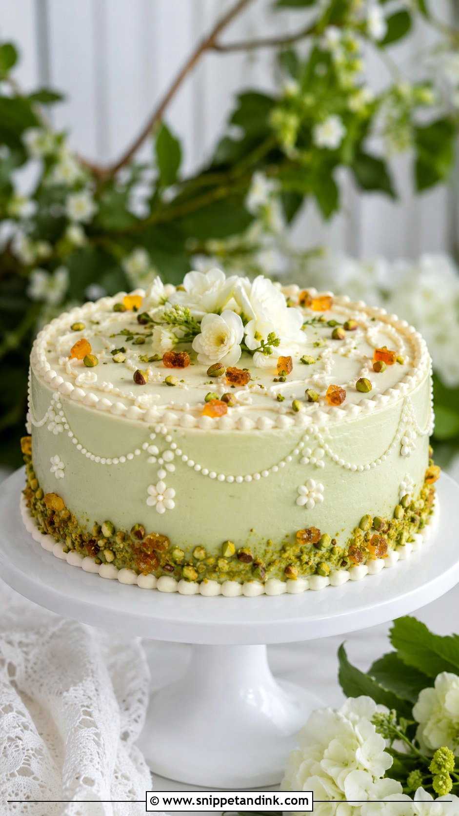 Pistachio Casata Wedding Cake - Snippet and Ink - 20 Casata Cake Ideas for Wedding