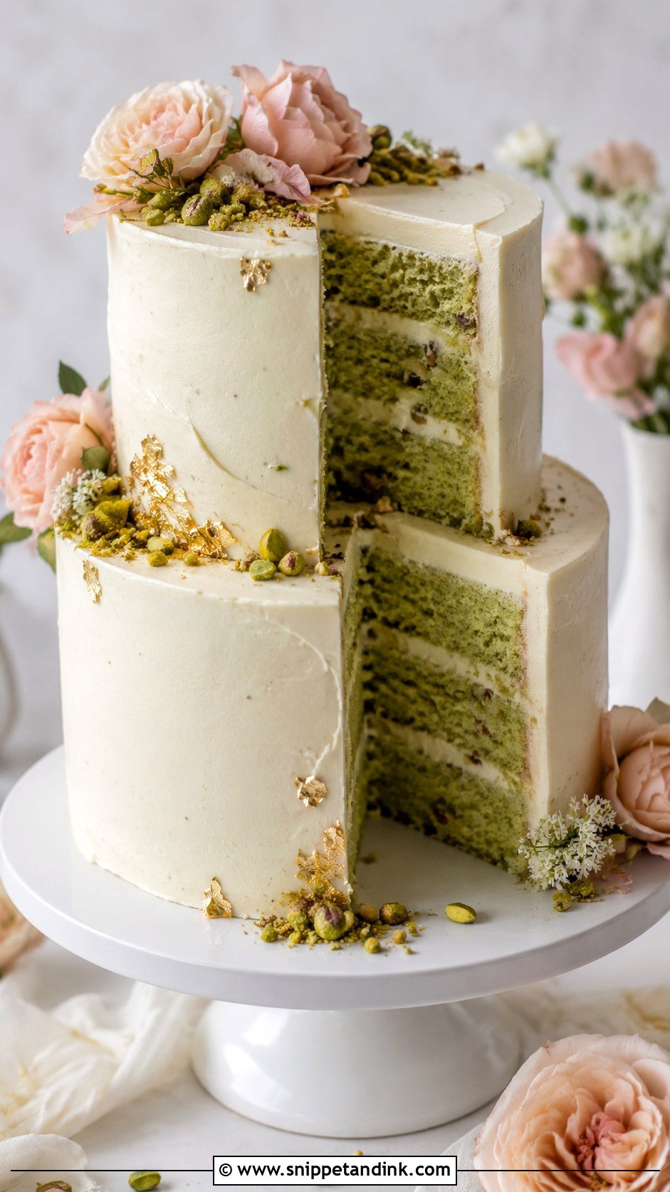 Pistachio Wedding Cake - Snippet and Ink - 20 Popular Cake Flavors for Wedding