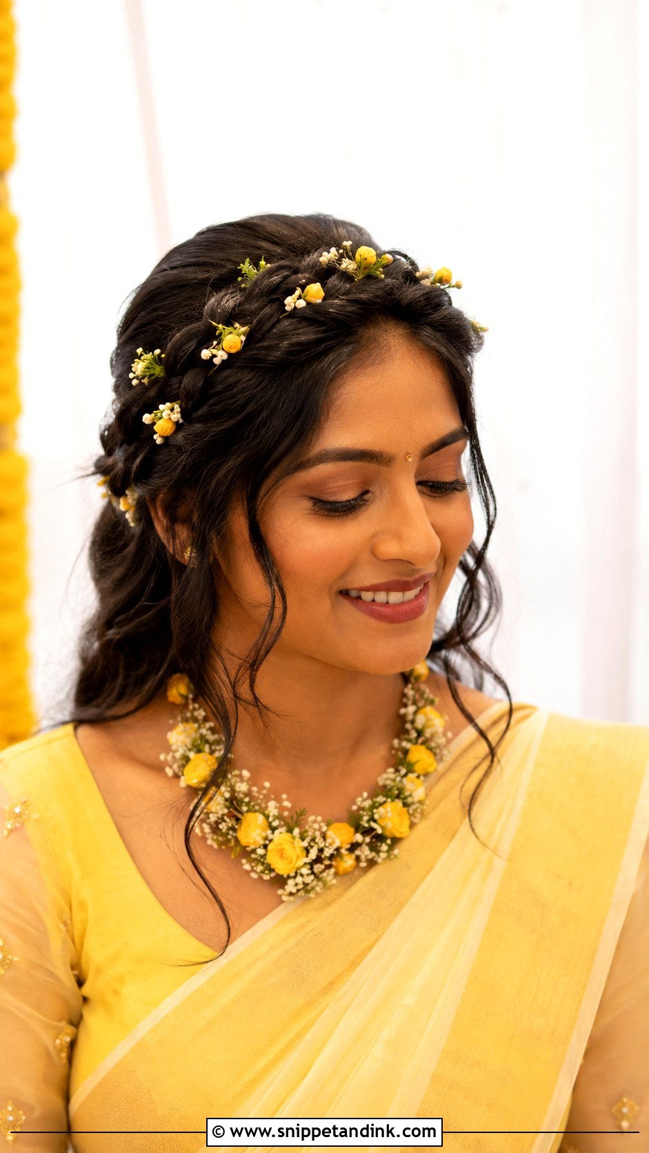 Pithi Crown Braid - Snippet and Ink - 15 Pithi Hair Styles for Bride