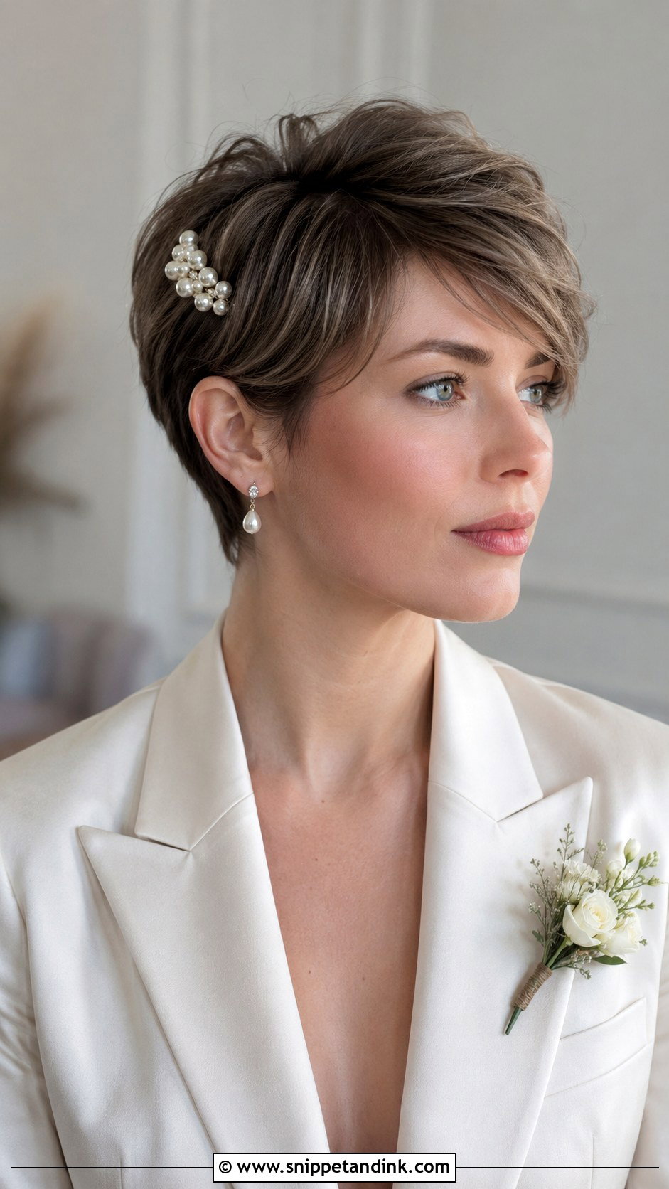 Pixie Cut Wedding Hairstyle - Snippet and Ink - 15 Stylish Hairstyles for Wedding