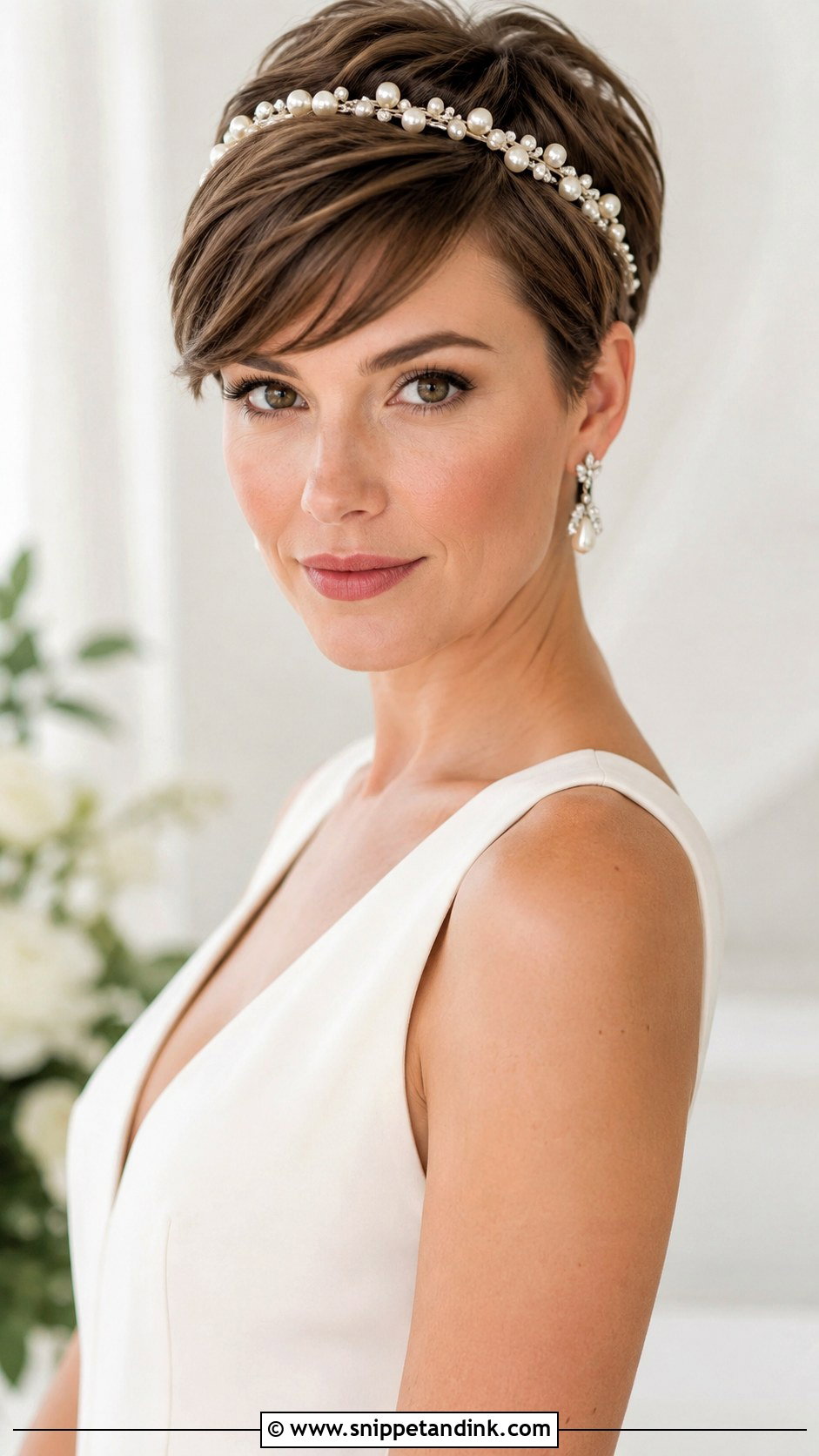 Pixie Cut Wedding Hairstyle - Snippet and Ink - 20 Beautiful Wedding Hairstyles