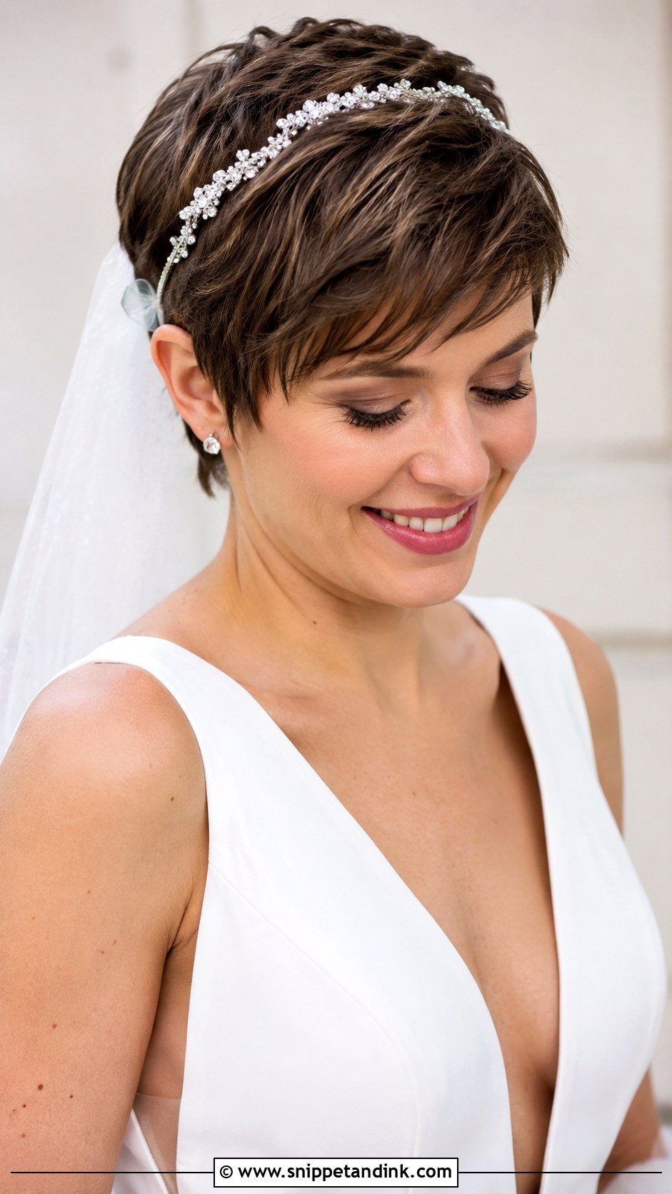 Pixie Cut Wedding Hairstyle - Snippet and Ink - 35 Wedding Hairstyles