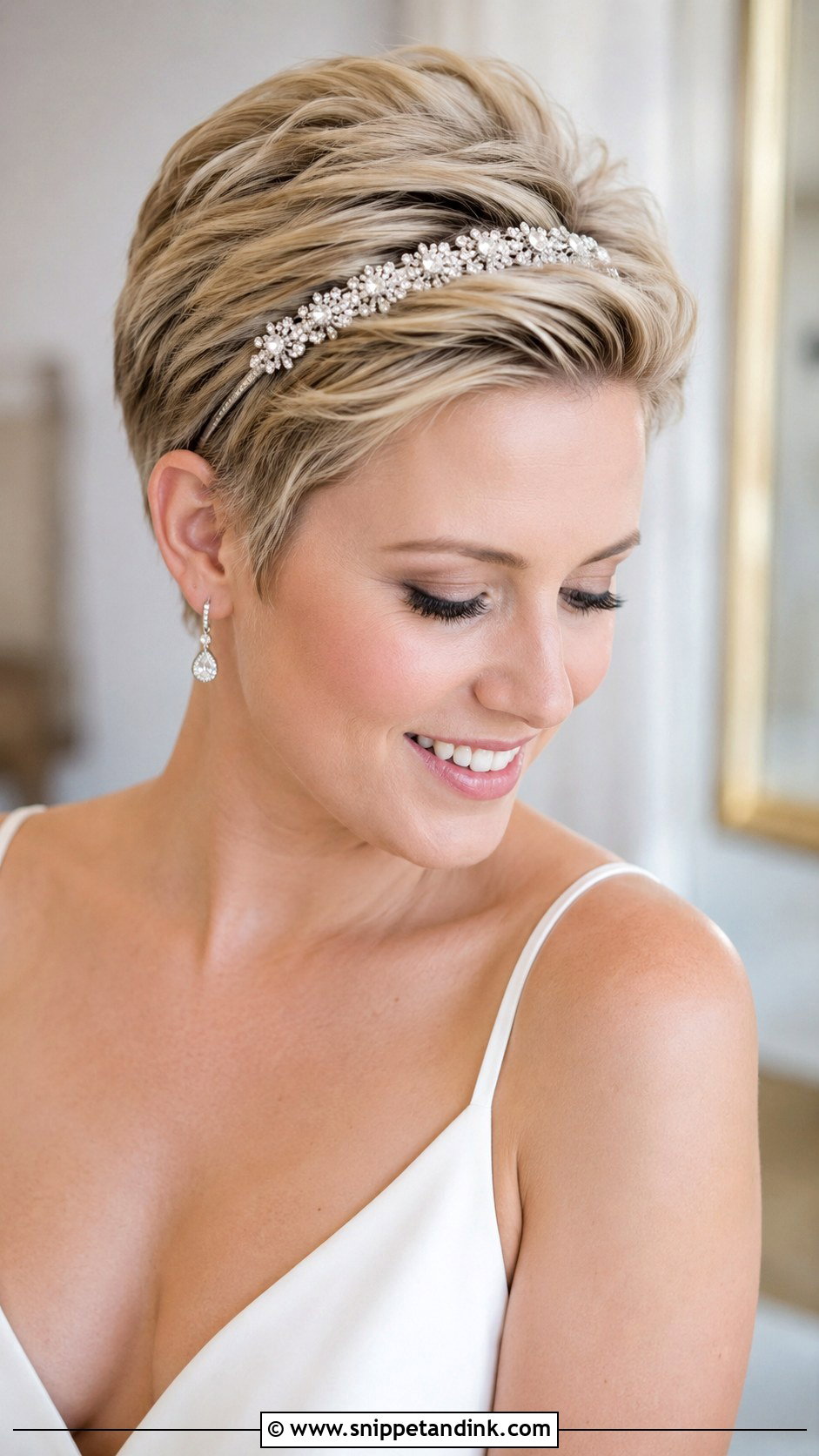 Pixie Cut Wedding Updo - Snippet and Ink - 25 Wedding Updos for Short Hair