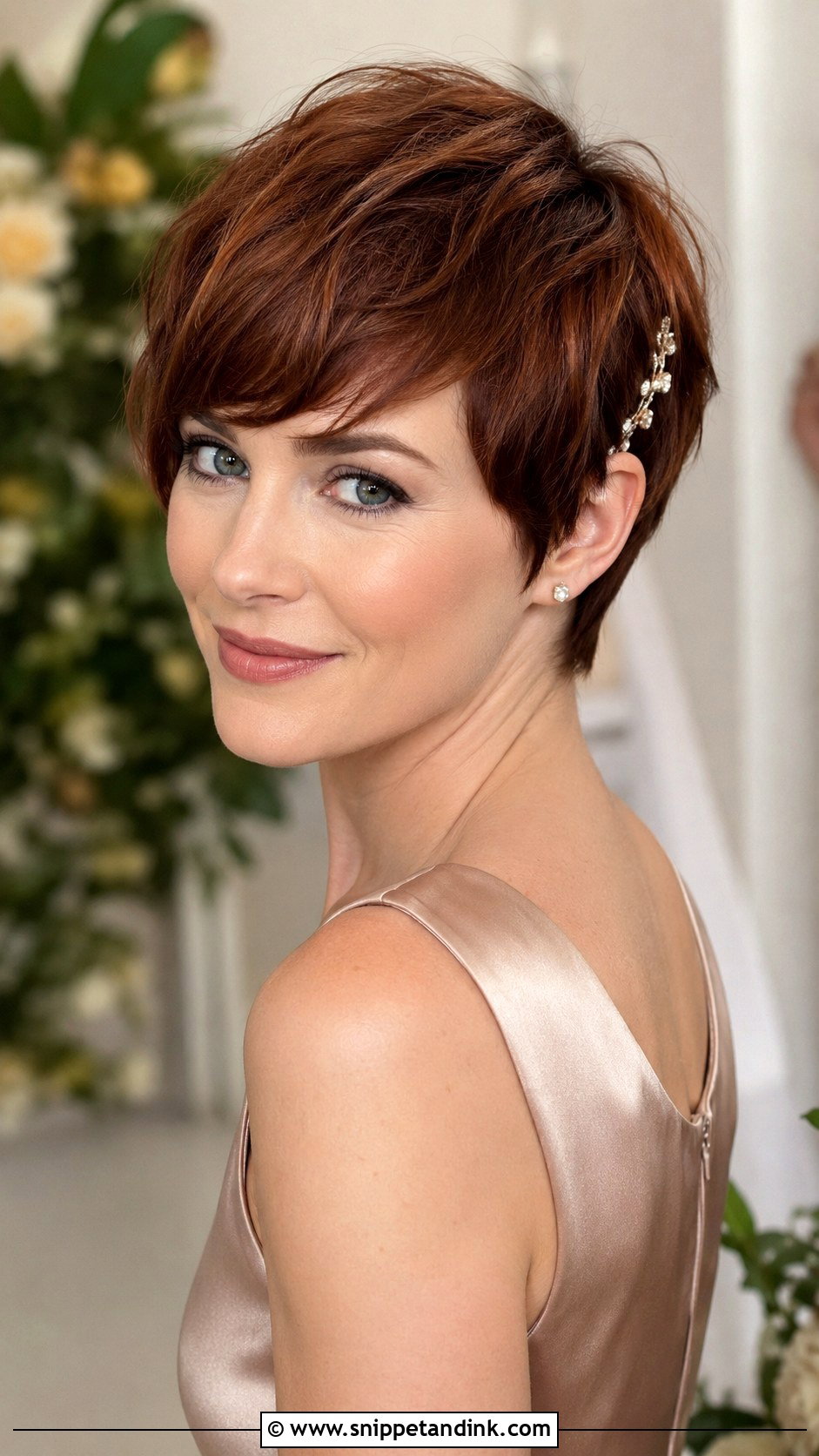 Pixie Cut With Bangs For Bridesmaid - Snippet and Ink - 25 Bridesmaid Hairstyles with Bangs
