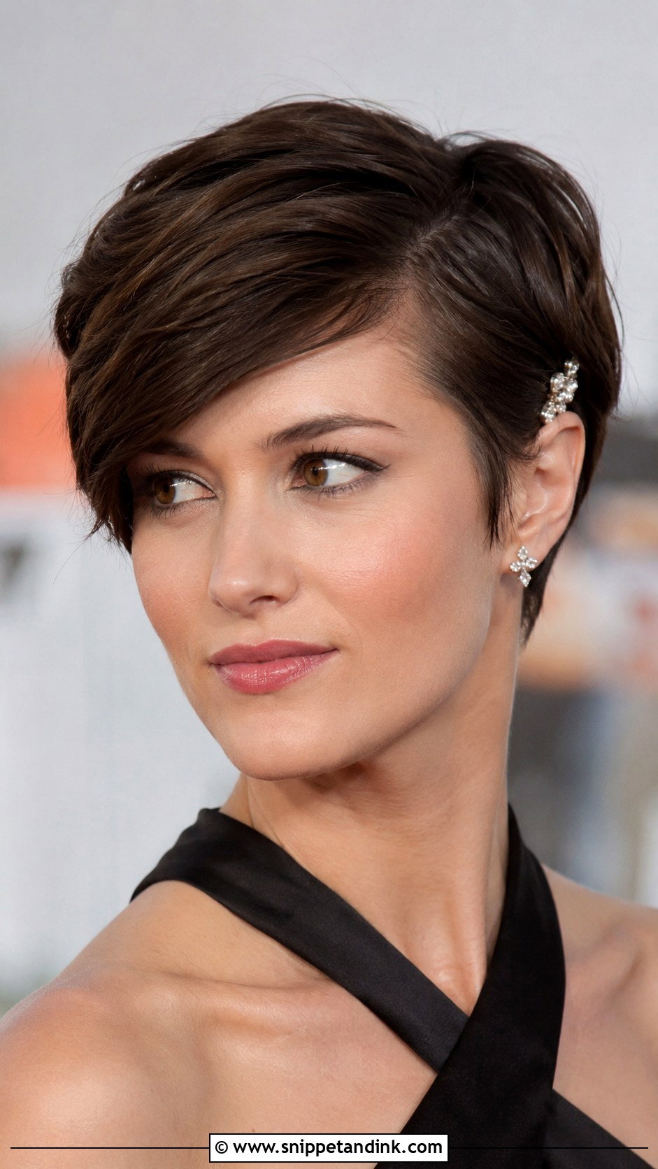 Pixie Cut With Deep Side Part - Snippet and Ink - 25 Pixie Cut Wedding Hair Ideas