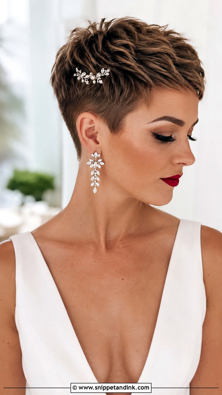 Pixie Cut for Wedding - Snippet and Ink - 20 Haircut for Wedding Ideas
