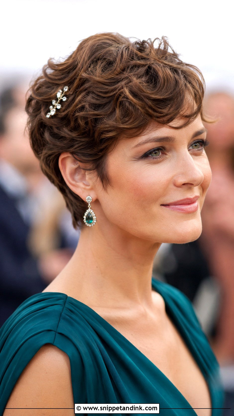 Pixie Cut with Soft Curls for Wedding Guest - Snippet and Ink - 30 Hairdos for Wedding Guest
