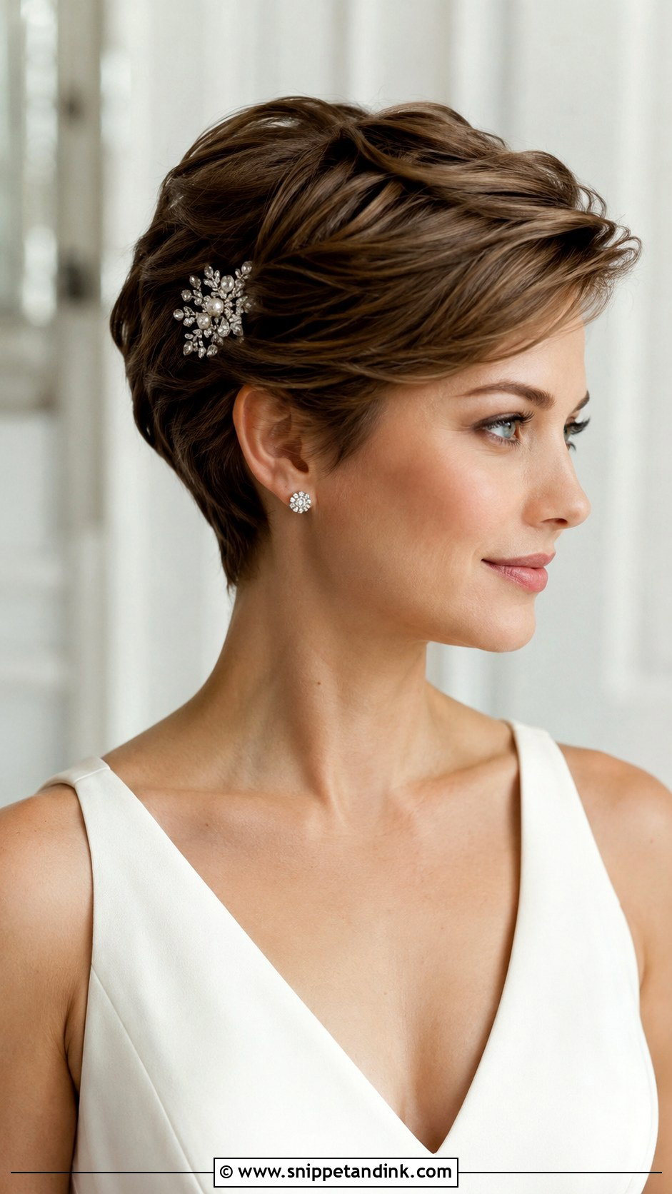 Pixie Updo for Short Hair - Snippet and Ink - 25 Short Hairstyles for Wedding