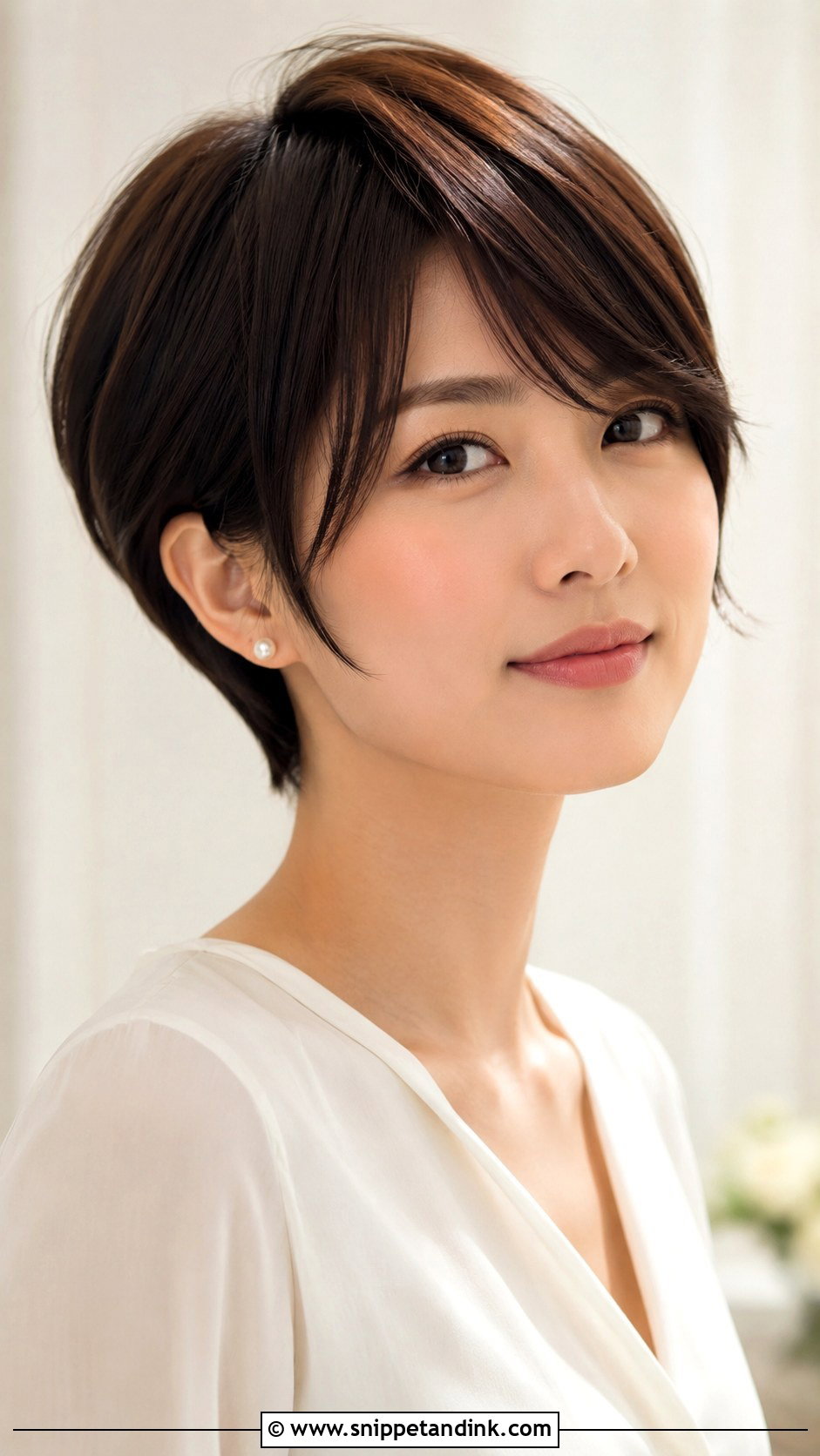 Pixie Wedding Hair With Long Bangs - Snippet and Ink - 15 Pixie Hairstyles for Wedding
