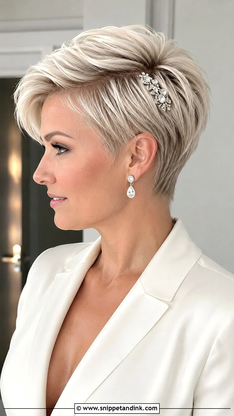 Pixie Wedding Haircut - Snippet and Ink - 20 Haircut for Wedding for Women Ideas