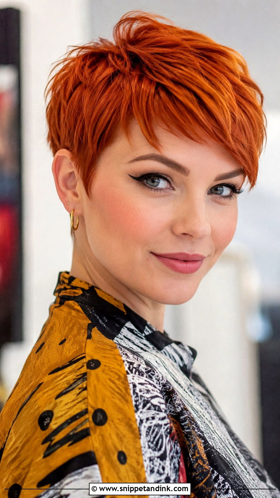 Pixie With Bold Color - Snippet and Ink - 30 Wedding Guest Hairstyles for Short Hair
