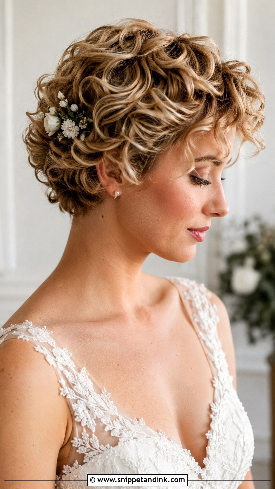 Pixie With a Tiara - Snippet and Ink - 20 Pixie Wedding Hairstyles