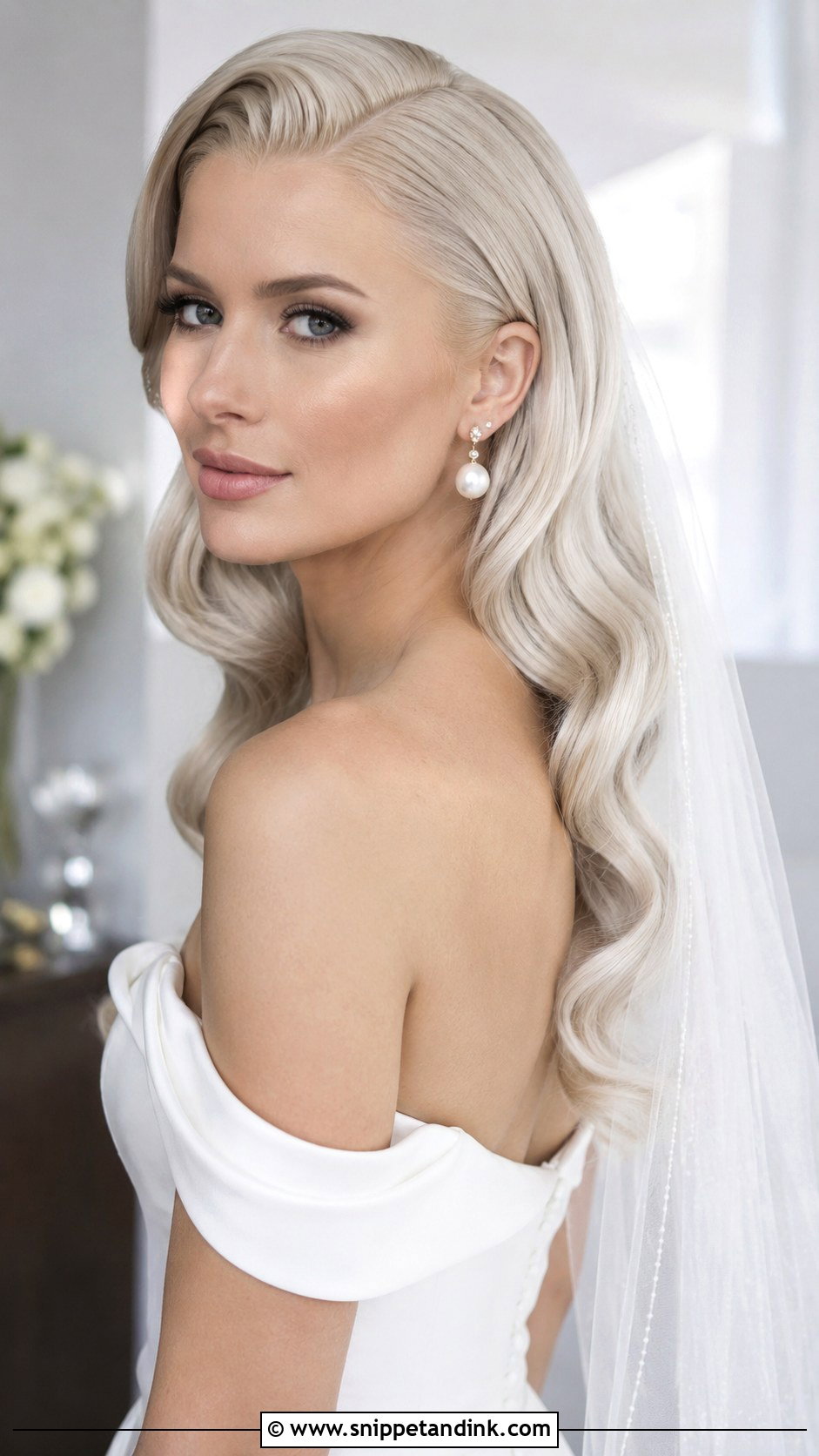 Platinum Blonde Bridal Hair - Snippet and Ink - 25 Wedding Hair Color Ideas