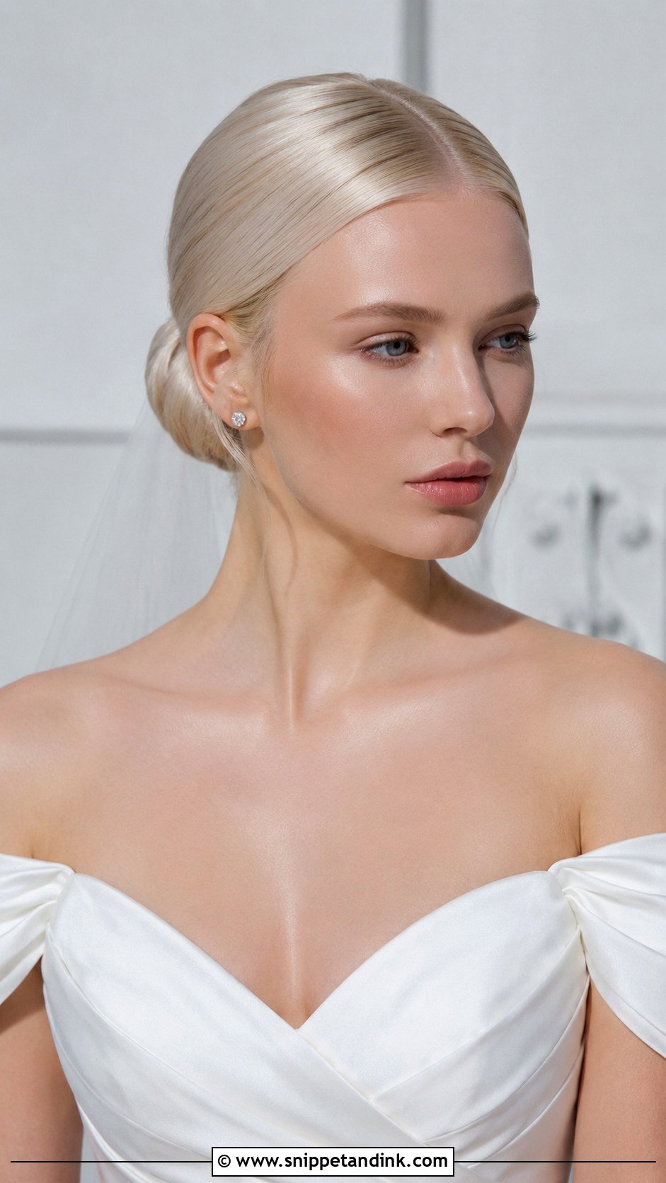 Platinum Blonde Bridal Hair - Snippet and Ink - 20 Bride Hair Color Ideas